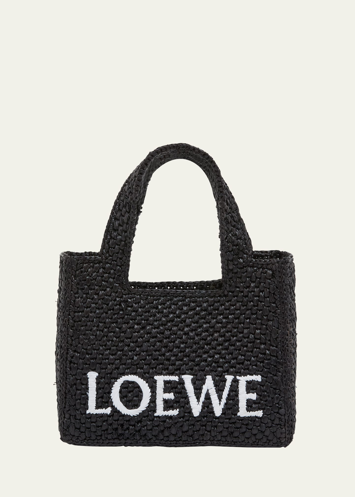 Loewe Women's Small Logo Font Tote Bag In Black
