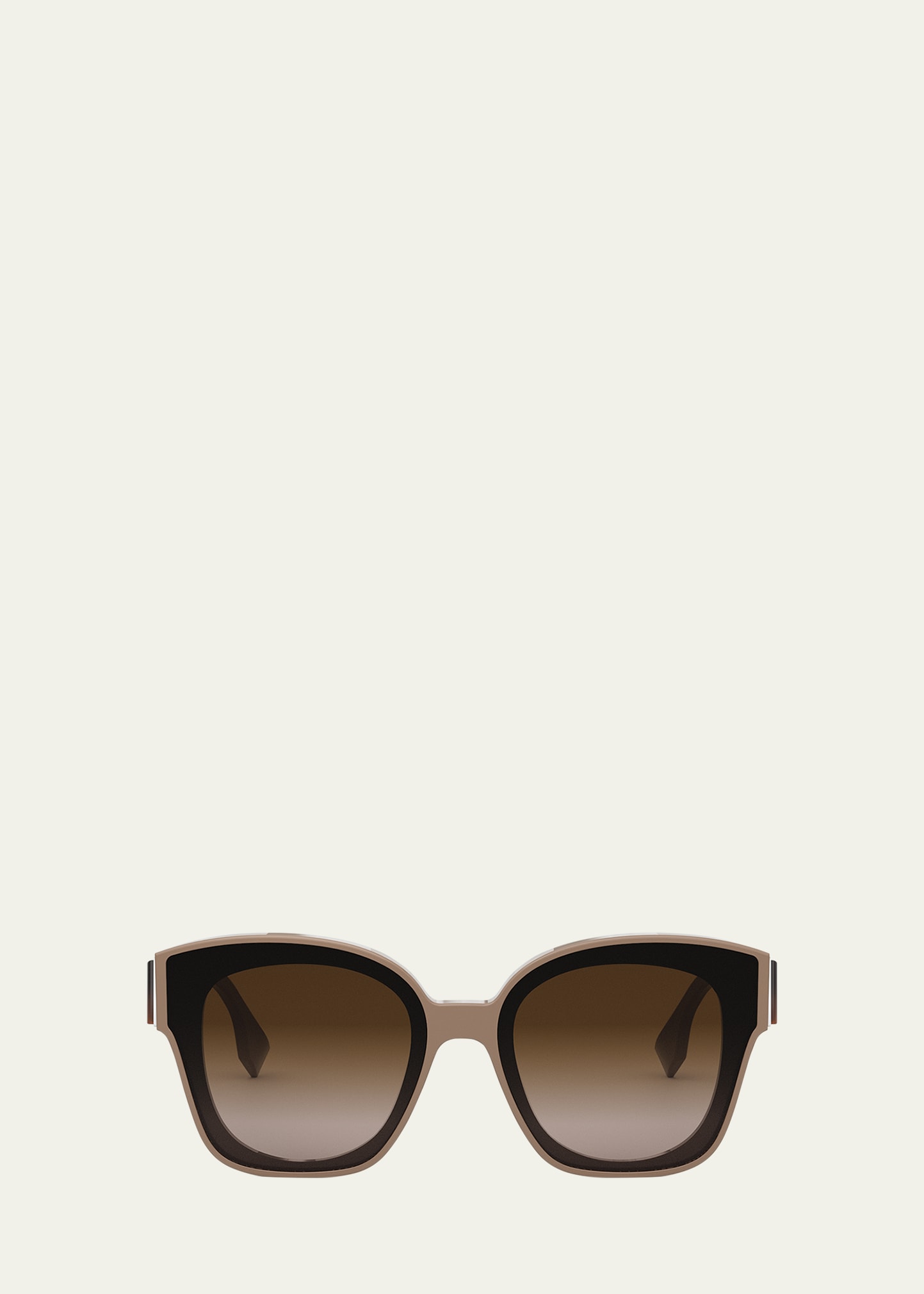 Fendi First Gradient Acetate Cat-eye Sunglasses In Slbrnbrng