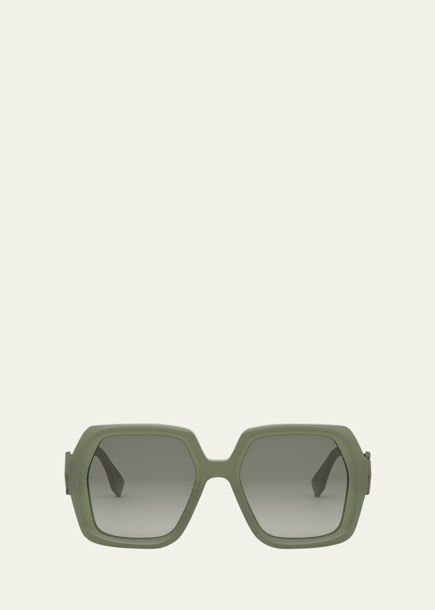 Fendi Fe40139i Ff Diamonds 93p Verde Chiaro Sunglasses In Rdhavsmkg