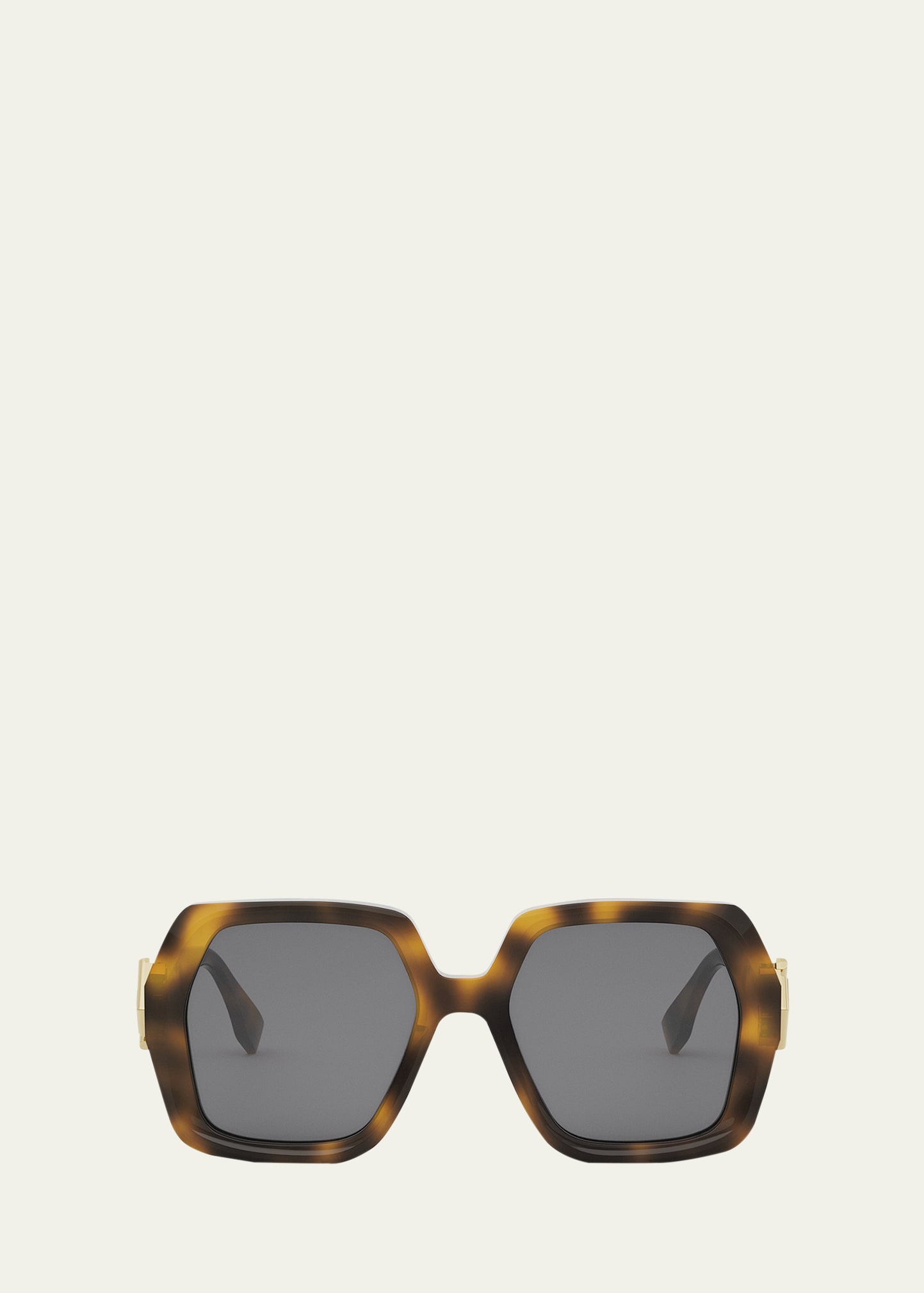 Diamond Acetate Square Sunglasses