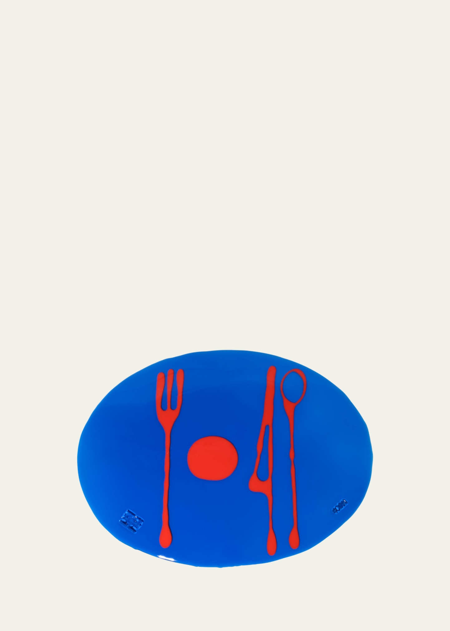 Table-Mates Blue/Orange Resin Placemat, 15" x 20"