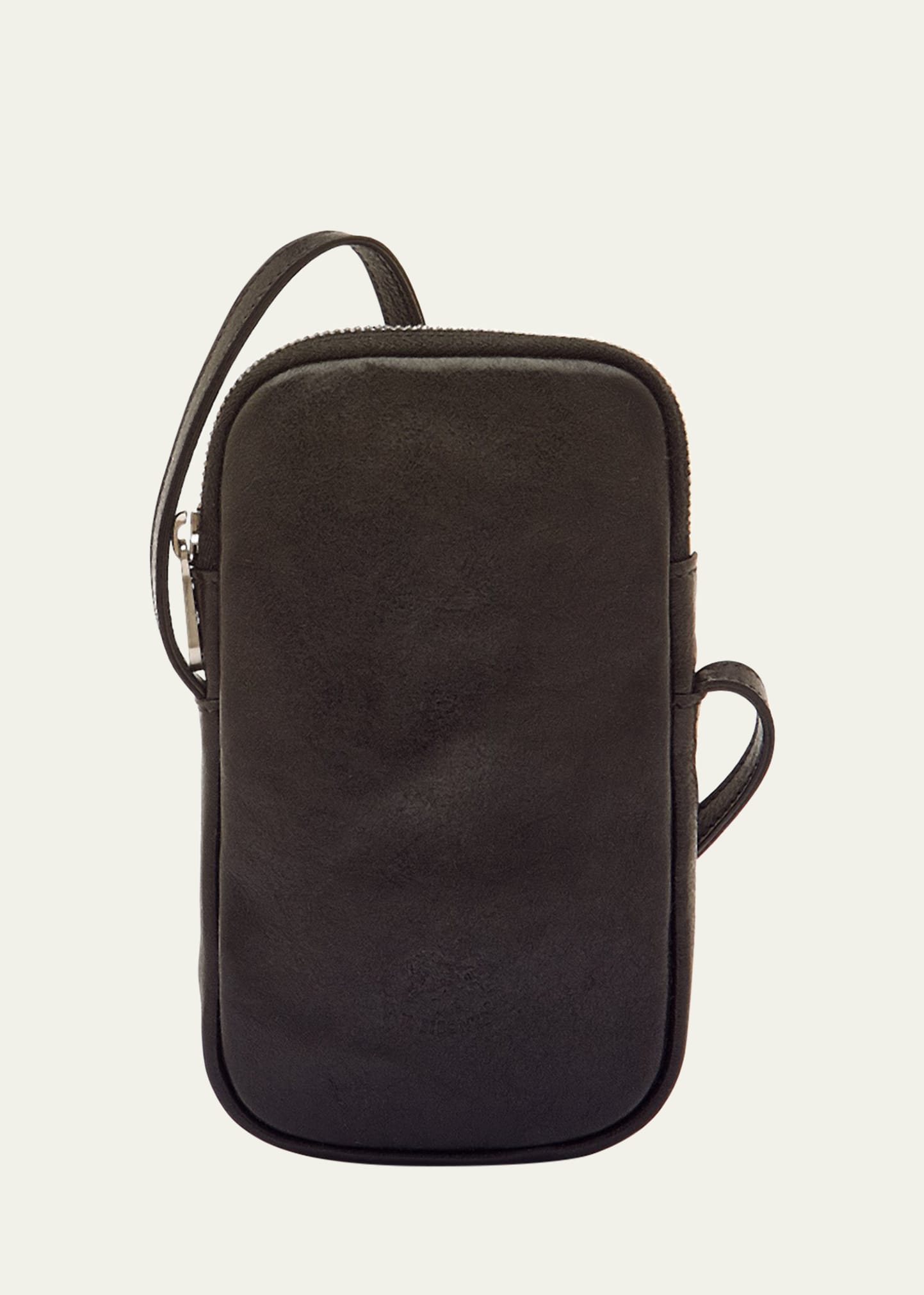 Il Bisonte Men's Galileo Leather Crossbody Bag In Black