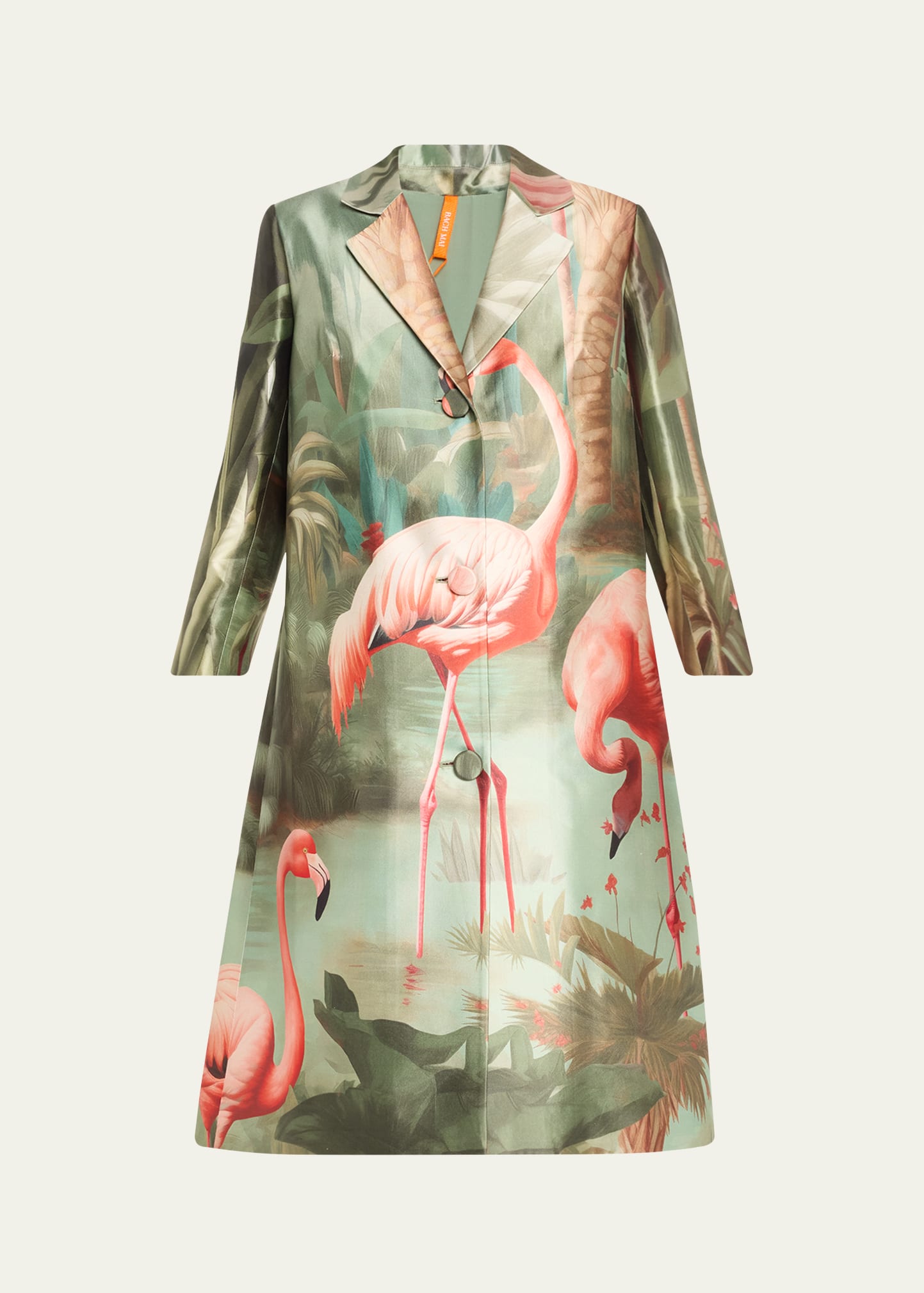 Flamingo Three-Quarter Sleeve Overcoat