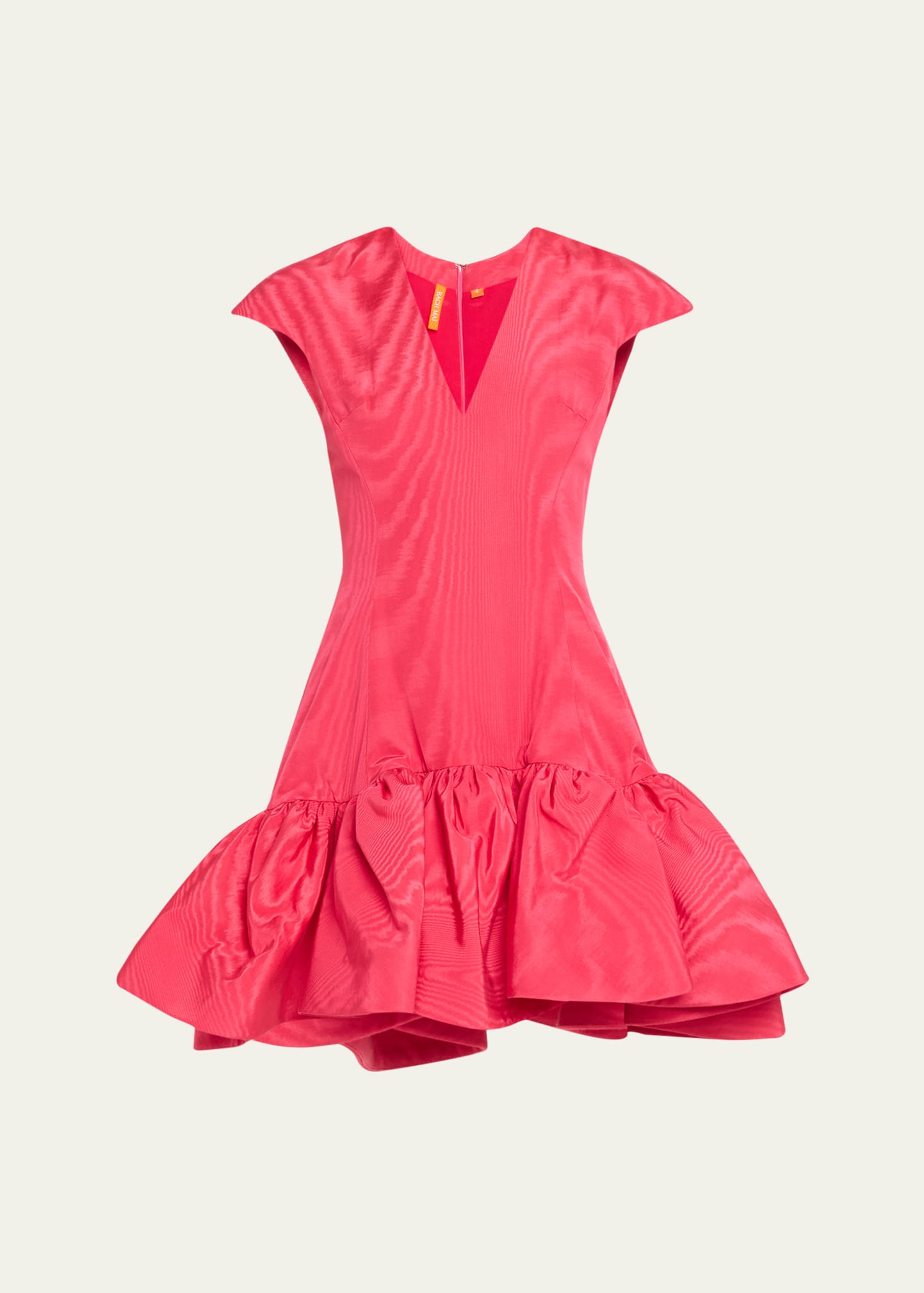 Bach Mai Cap Sleeve Flared Mini Dress, Pink