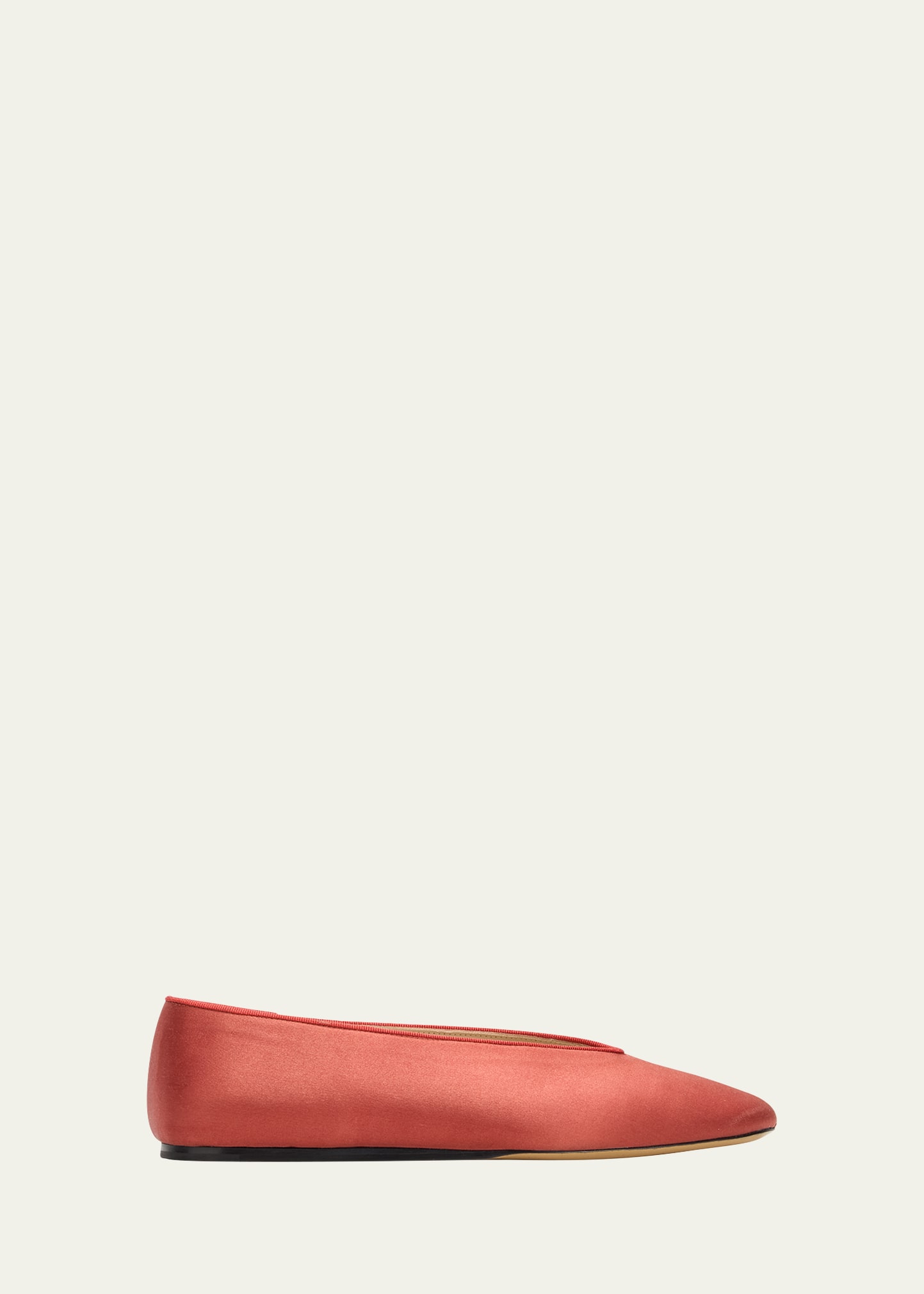 LE MONDE BERYL REGENCY SATIN BALLERINA FLATS 