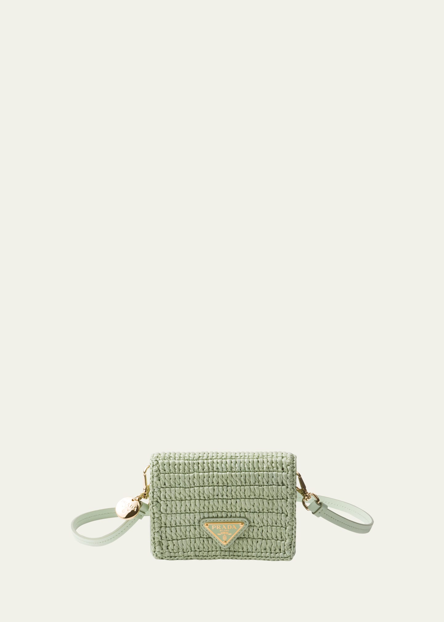 Prada Mini Flap Crossbody Bag In Green