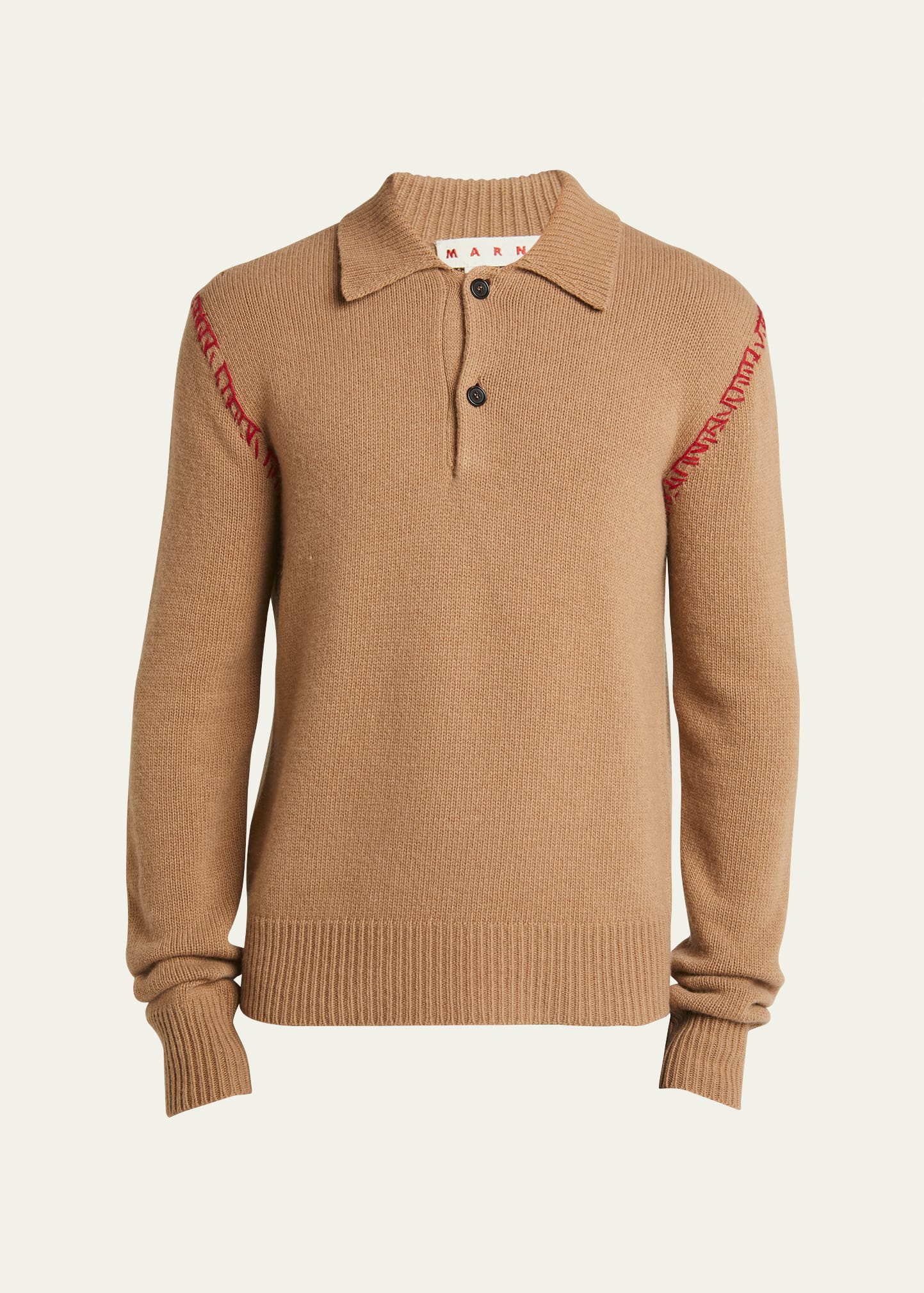 Men's Wool-Cashmere Polo Shirt