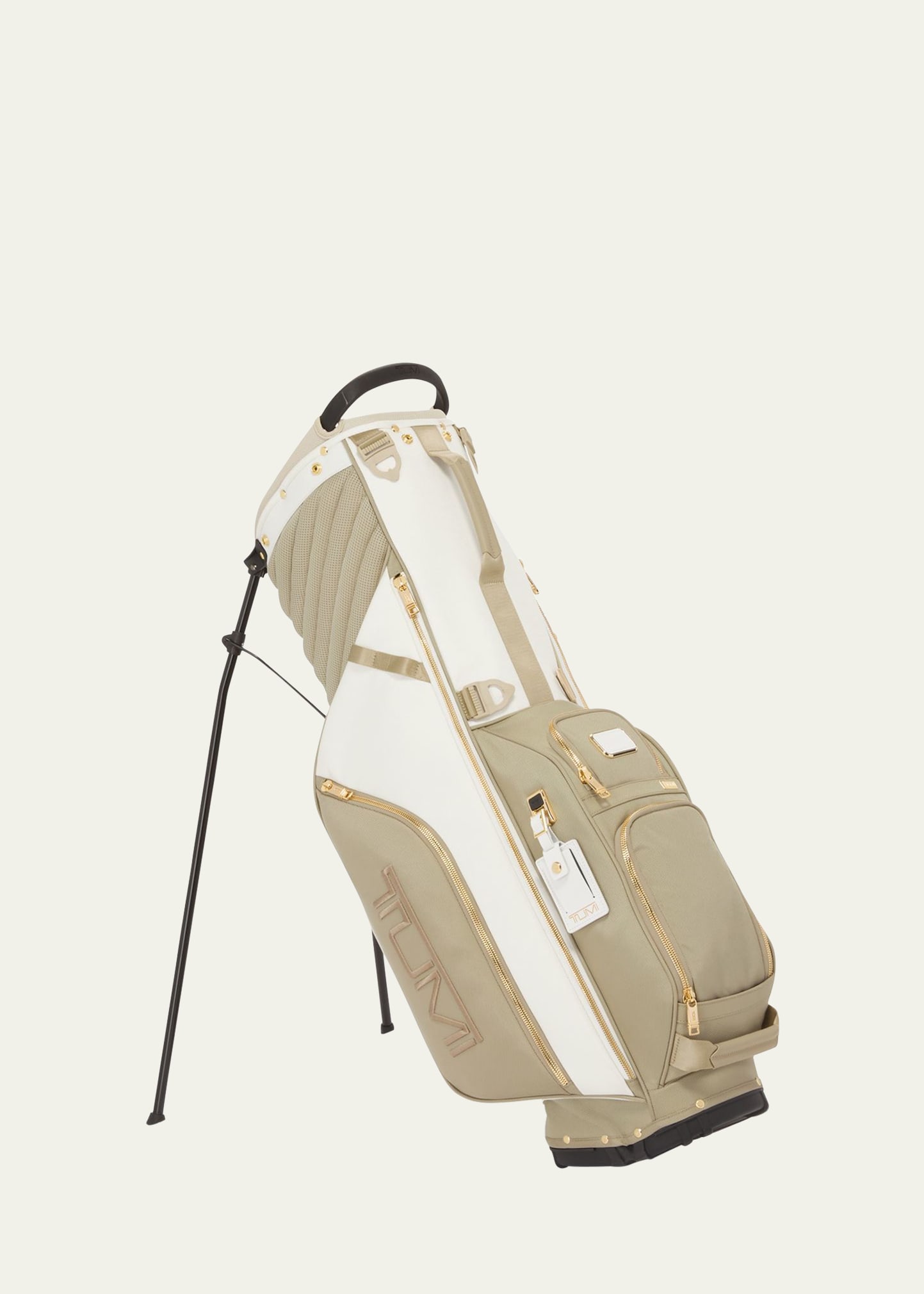 Tumi Golf Cart Bag In Off White/tan