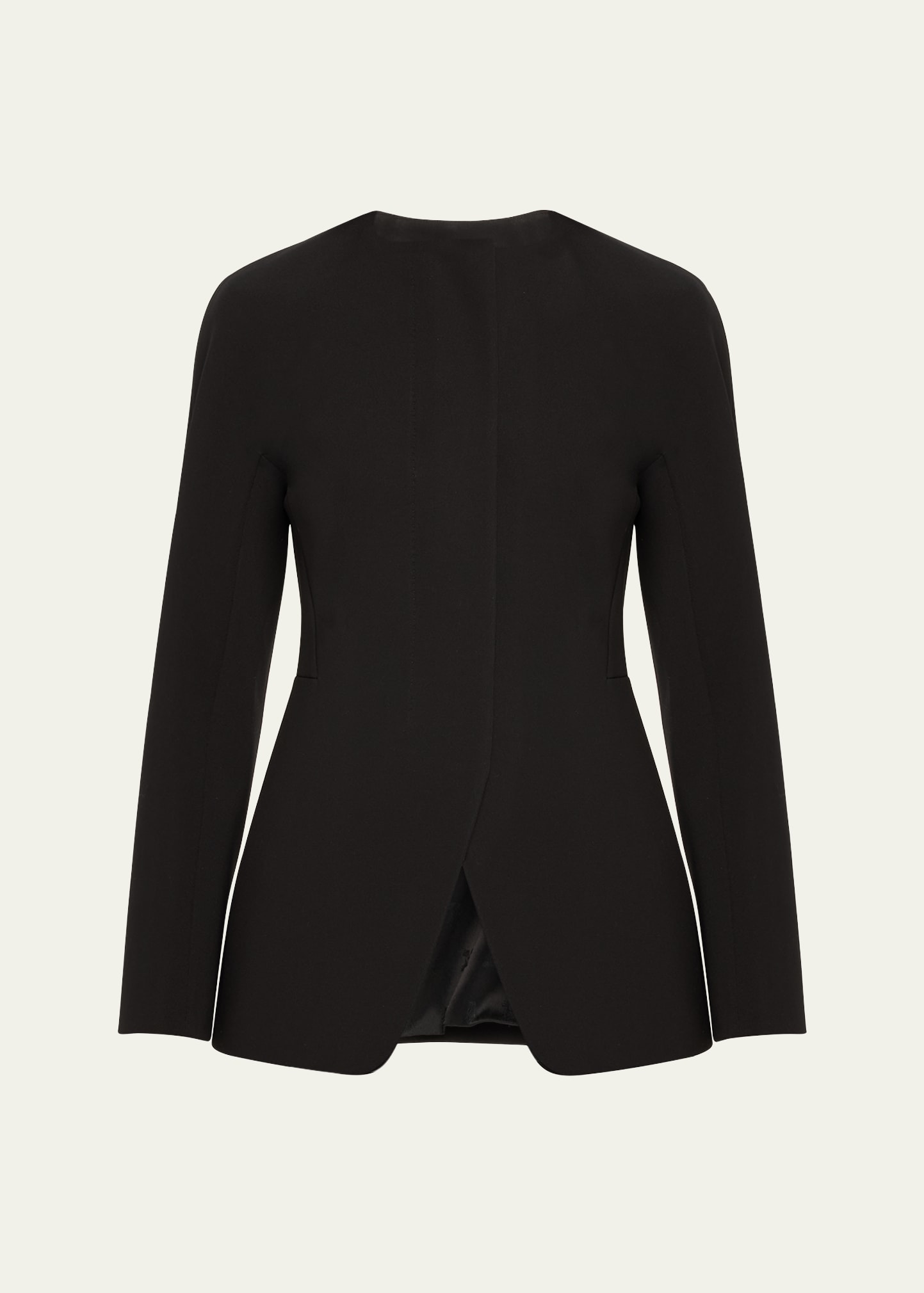 Shop Max Mara Girone Tailored Jersey Jacket In Black