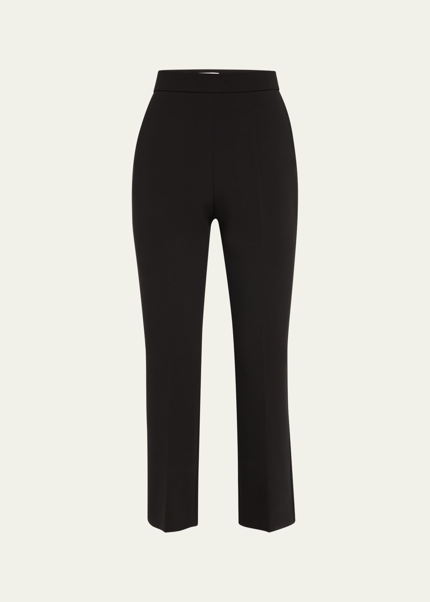 Shop Max Mara Parata Long Flared Trousers In Black