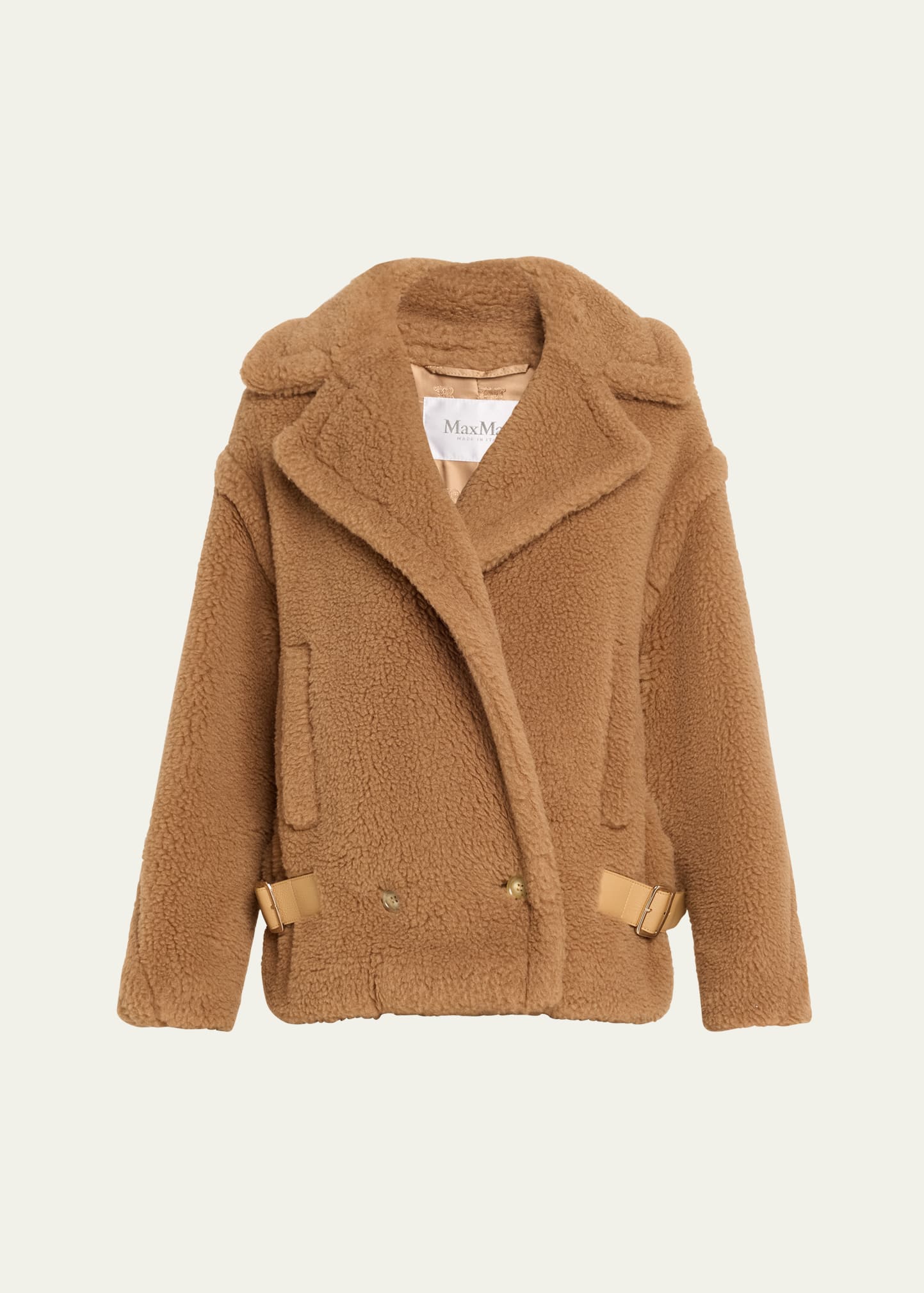 Shop Max Mara Vanadio Camel Wool Overcoat