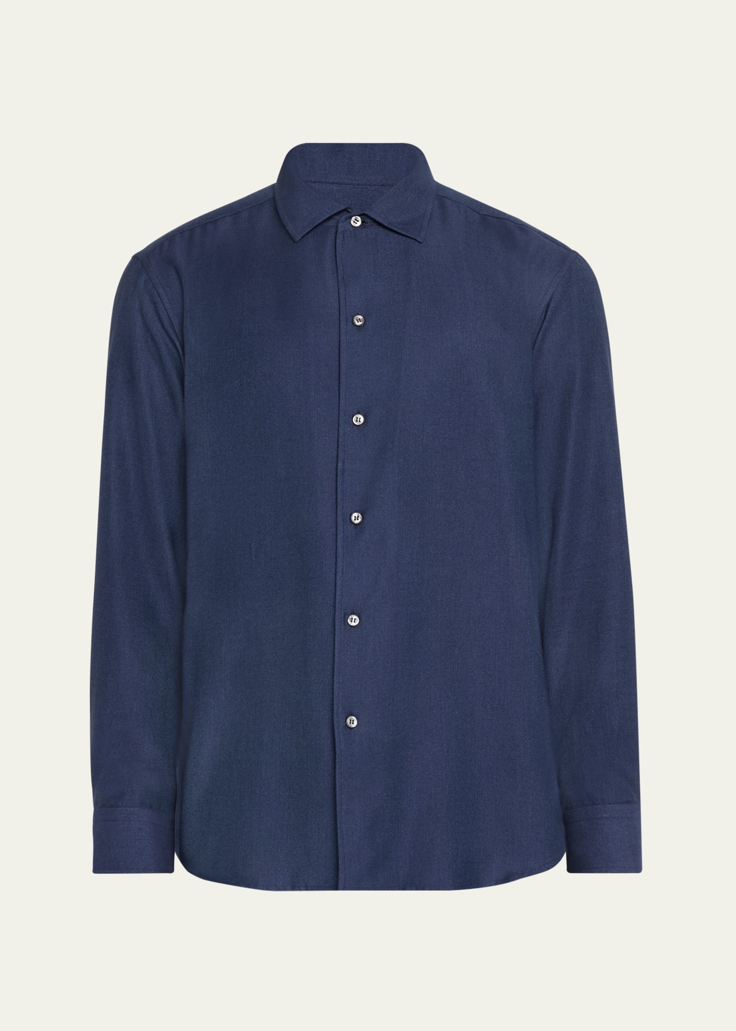 BRIONI MEN'S COTTON TWILL SPORT SHIRT