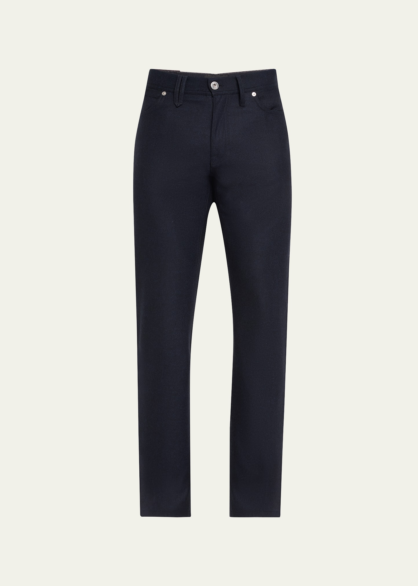 Brioni Men's Meribel Wool Flannel 5-pocket Pants In Flannel