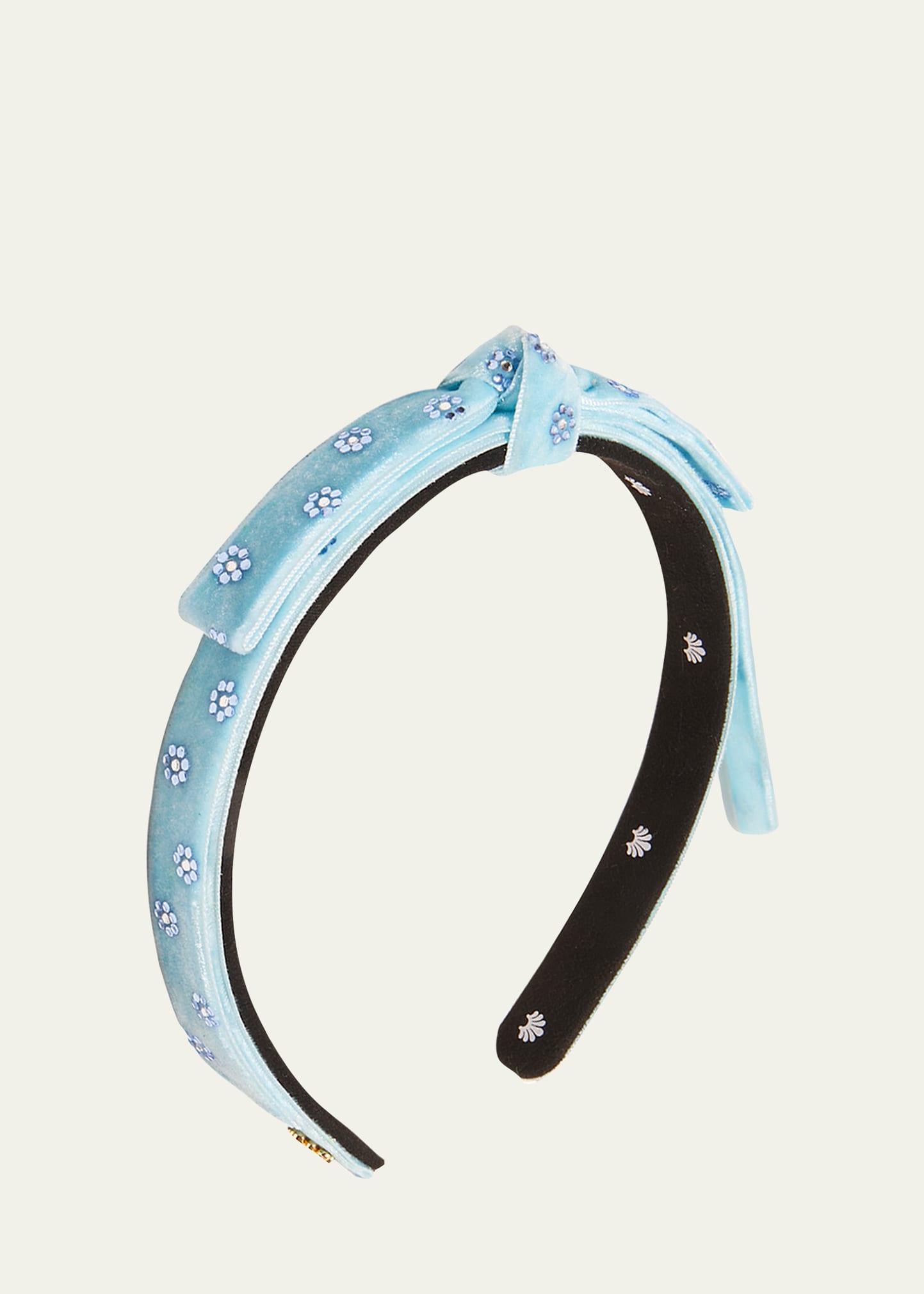 Bardot Embellished Slim Bow Headband