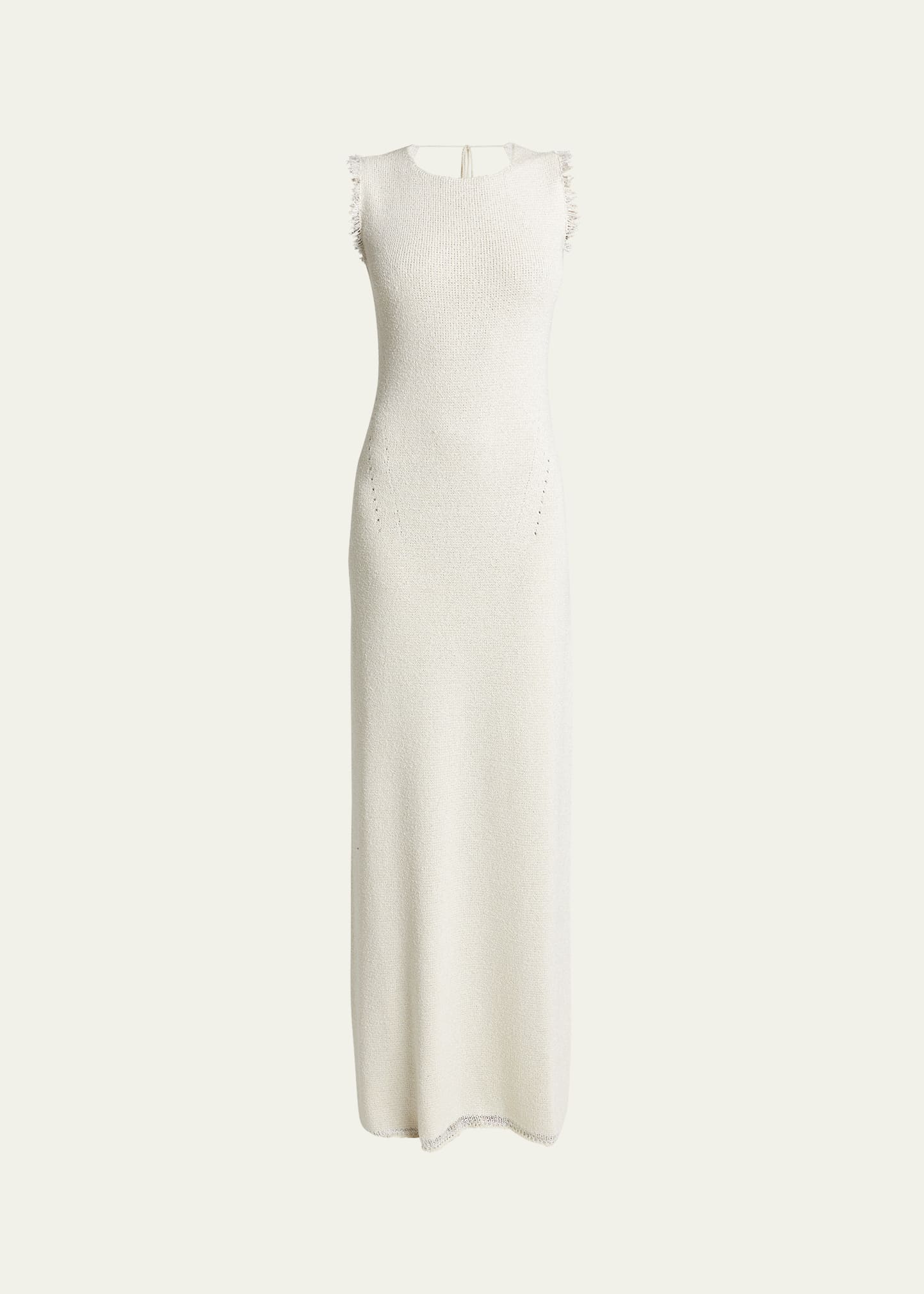Proenza Schouler Silvia Double-face Silk Boucle Knit Dress In Neutral