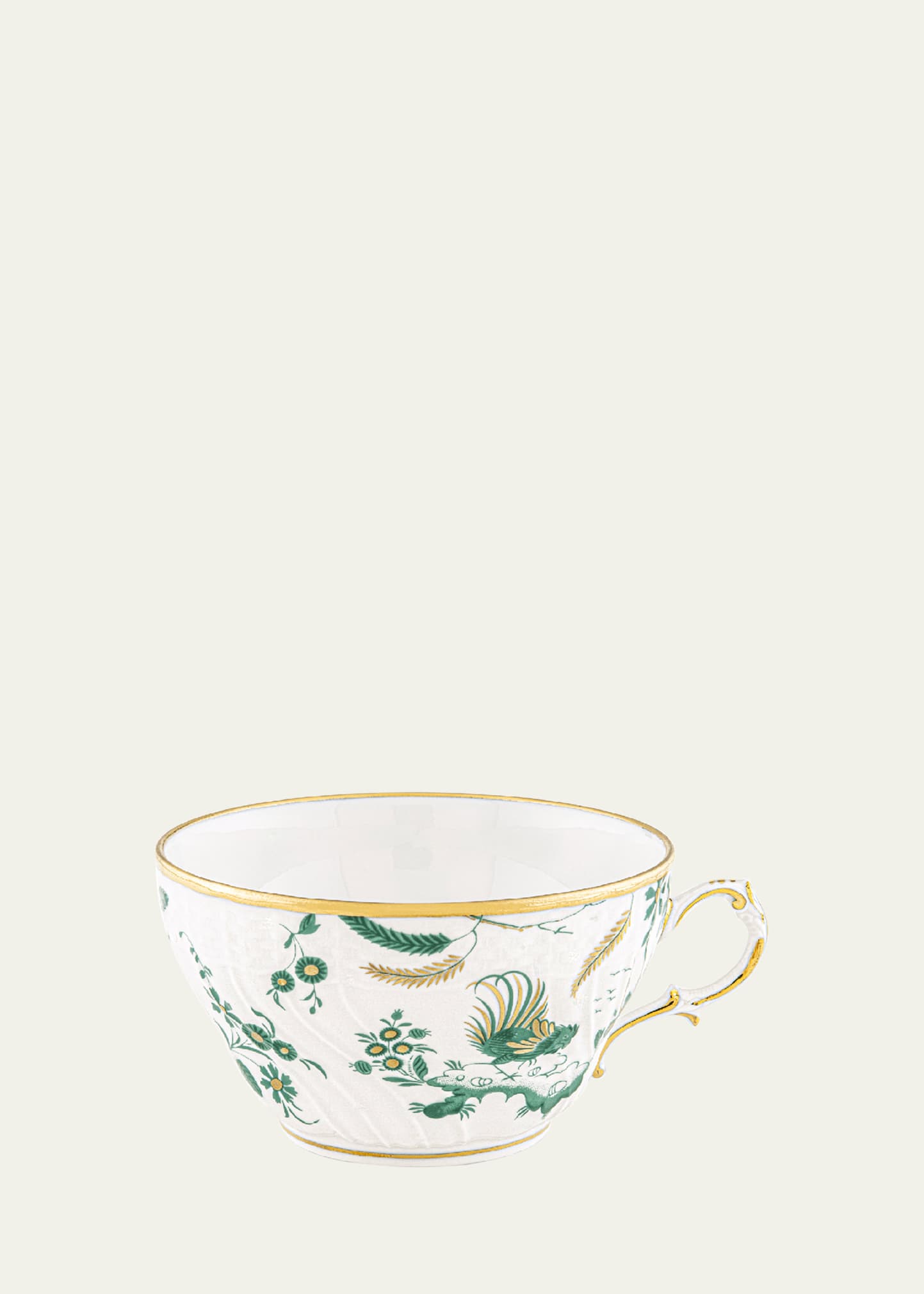 Ginori 1735 Oro Di Doccia Giada Tea Cup In Gldgrn