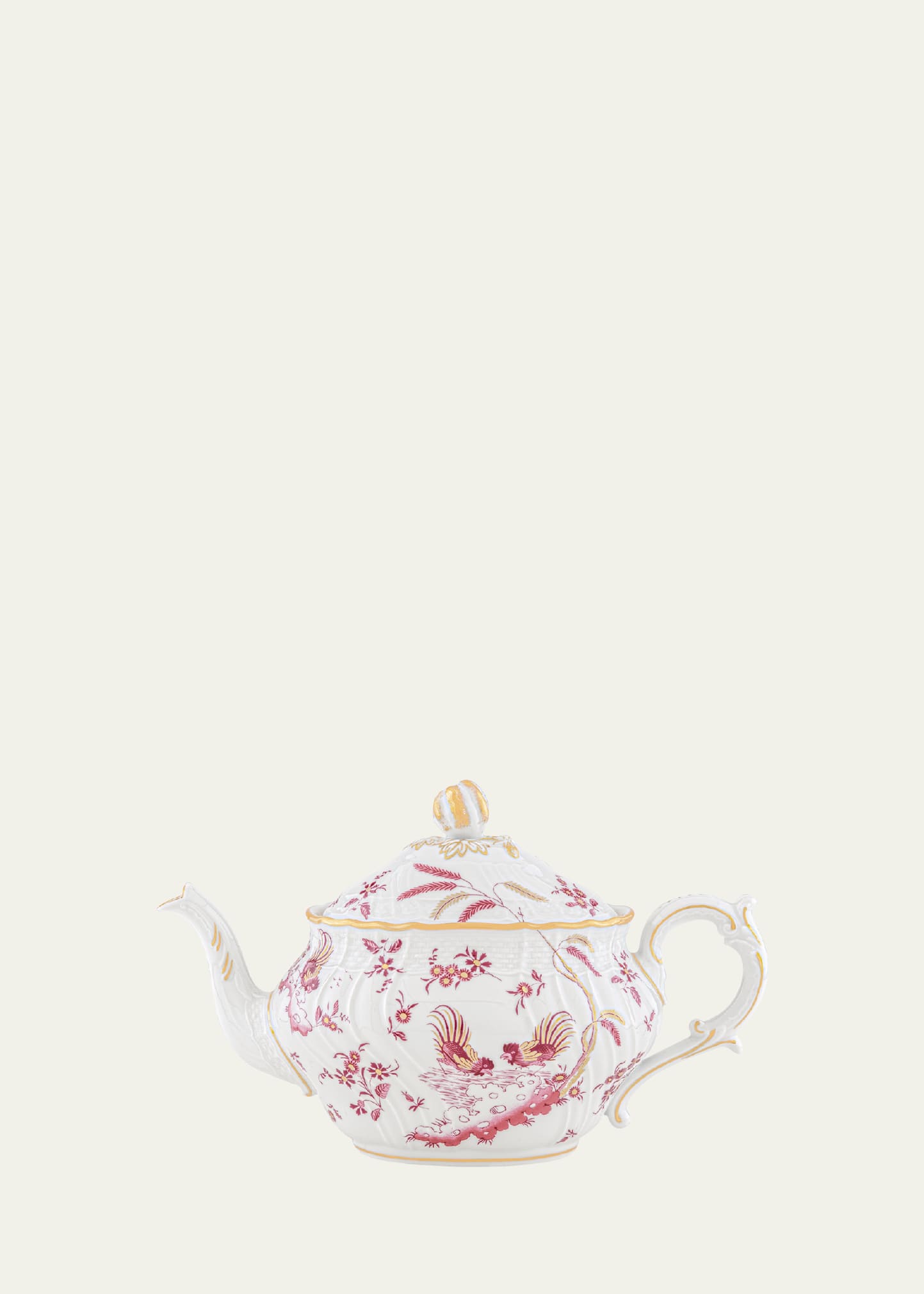 Oro Di Doccia Magenta Teapot with Cover for 6, 30 oz.