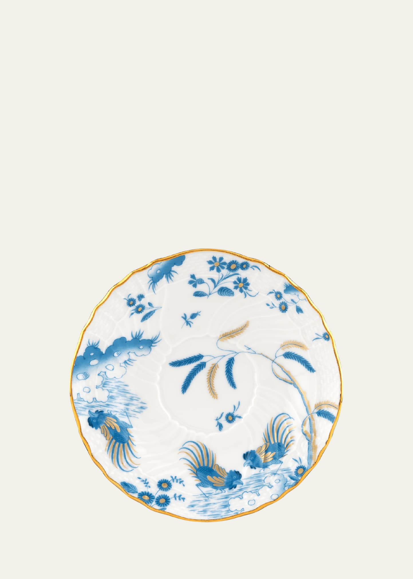 Ginori 1735 Oro Di Doccia Turchese Tea Saucer In Gldturq