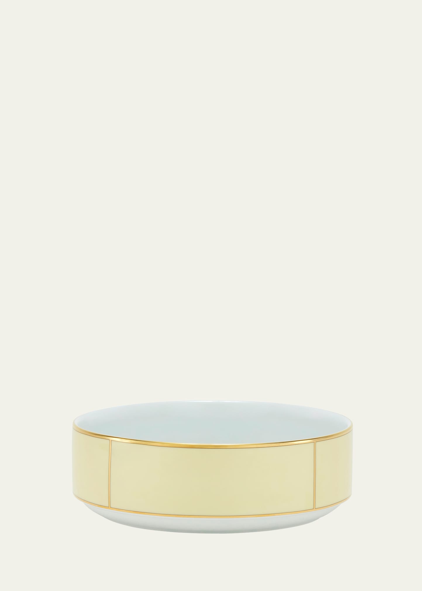 Ginori 1735 Porcelain Colonna Diva Giallo Salad Bowl In Diva Giallo
