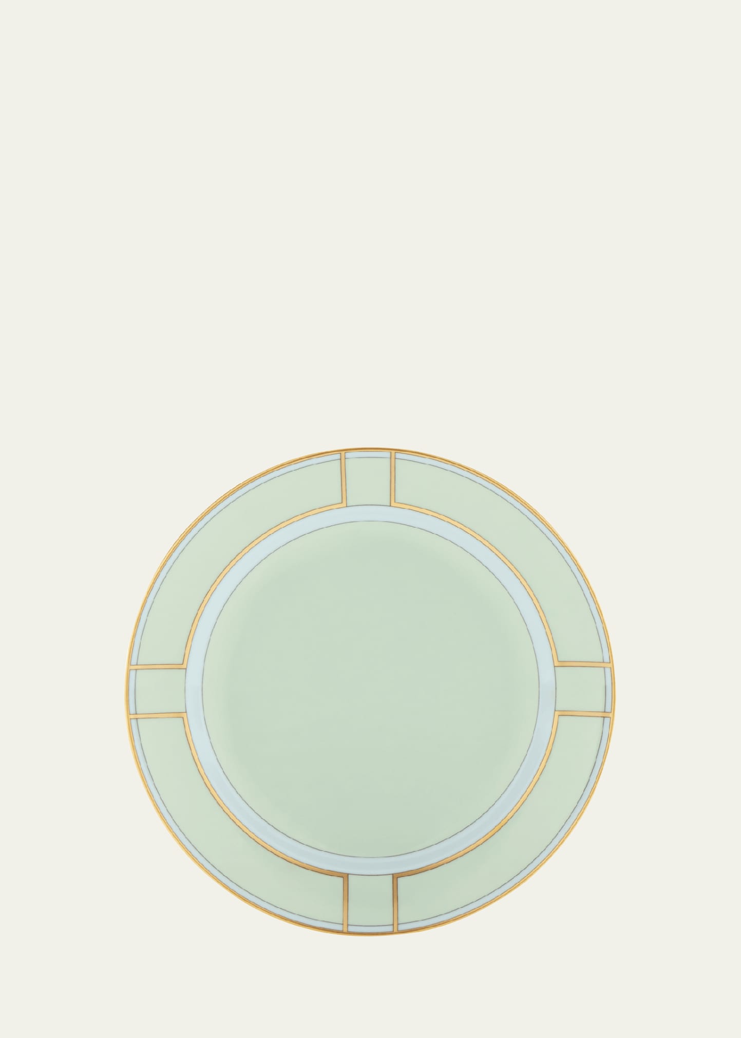 Ginori 1735 Porcelain Colonna Diva Verde Dessert Plate In Diva Verde