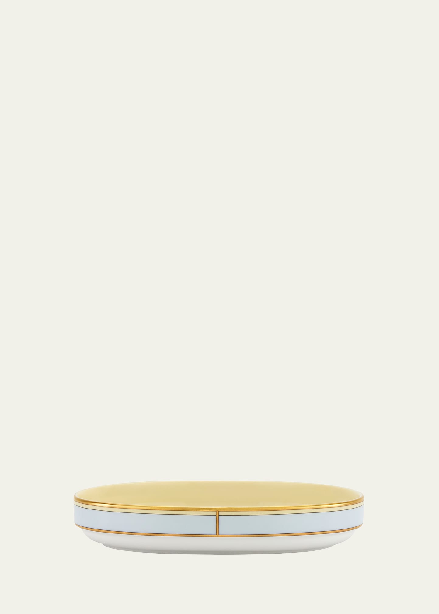 Ginori 1735 Colonna Diva Pickle Dish In Diva Celeste