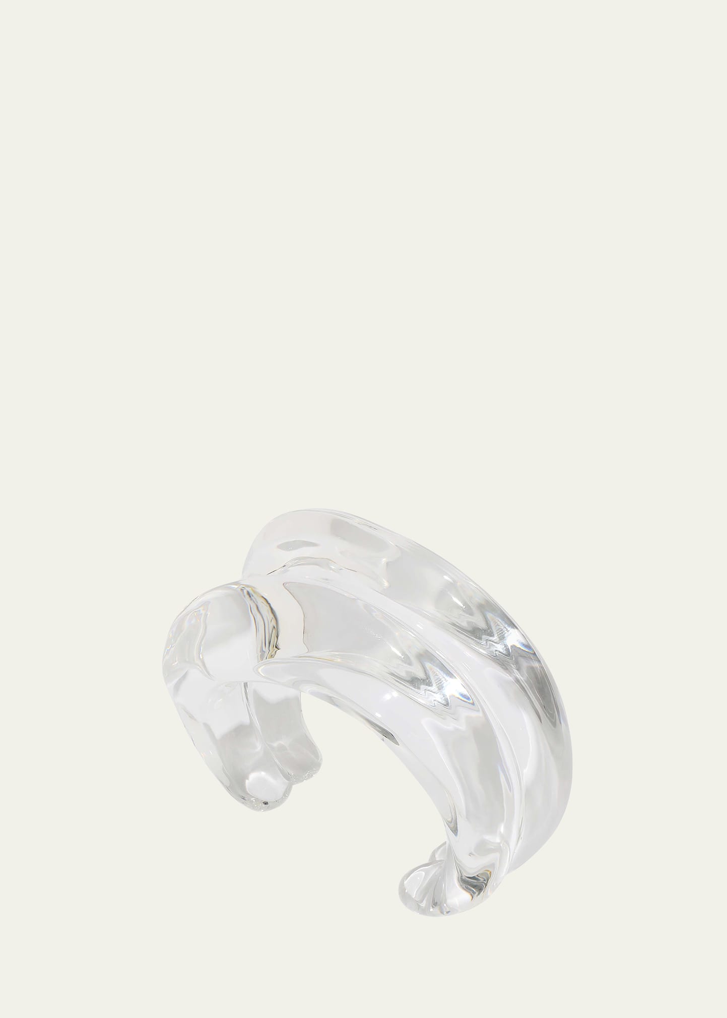 Liquid Lucite Stackable Wave Cuff Bracelet
