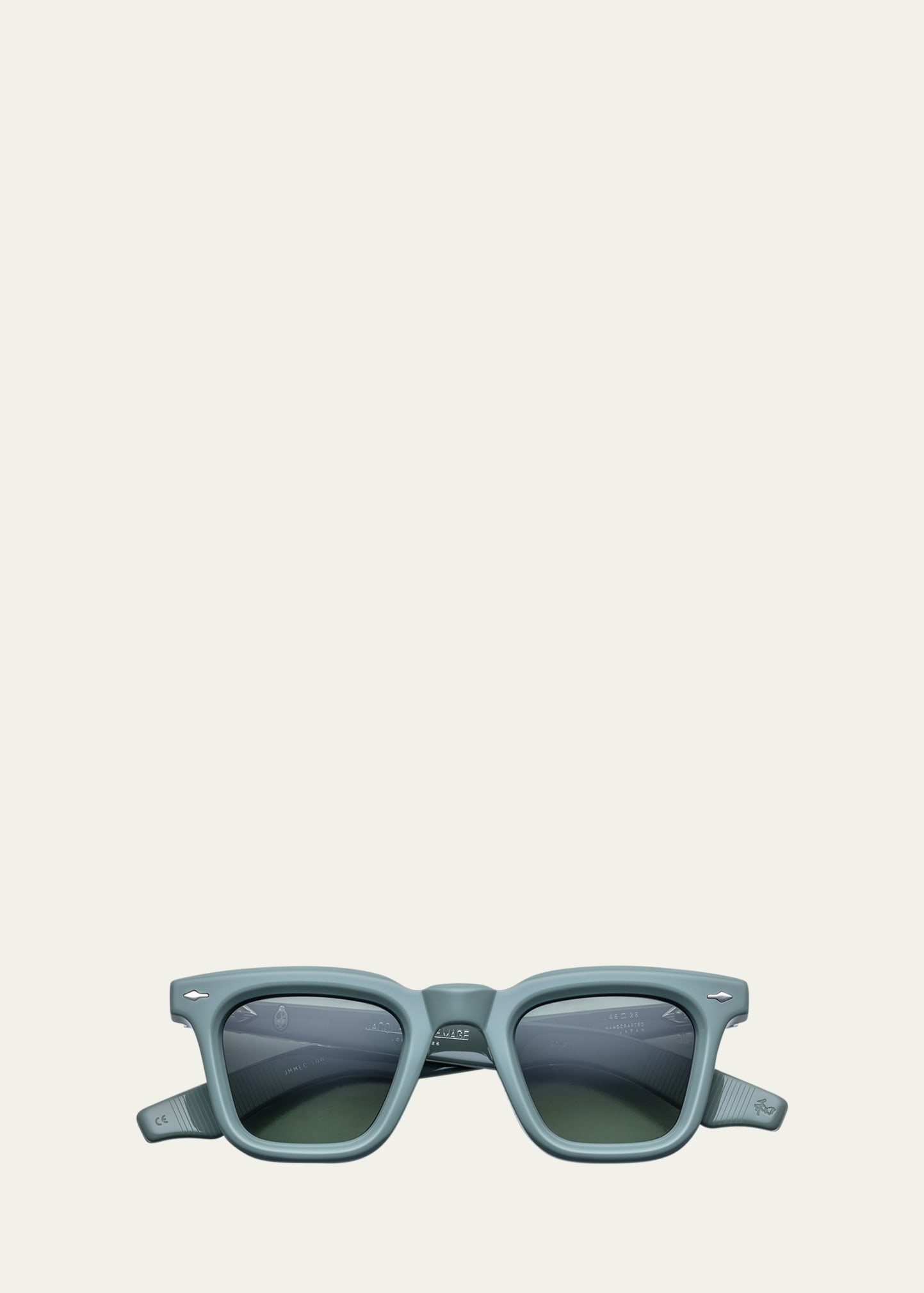 Shop Jacques Marie Mage Men's Leclair Acetate Square Sunglasses In 10w-breathe