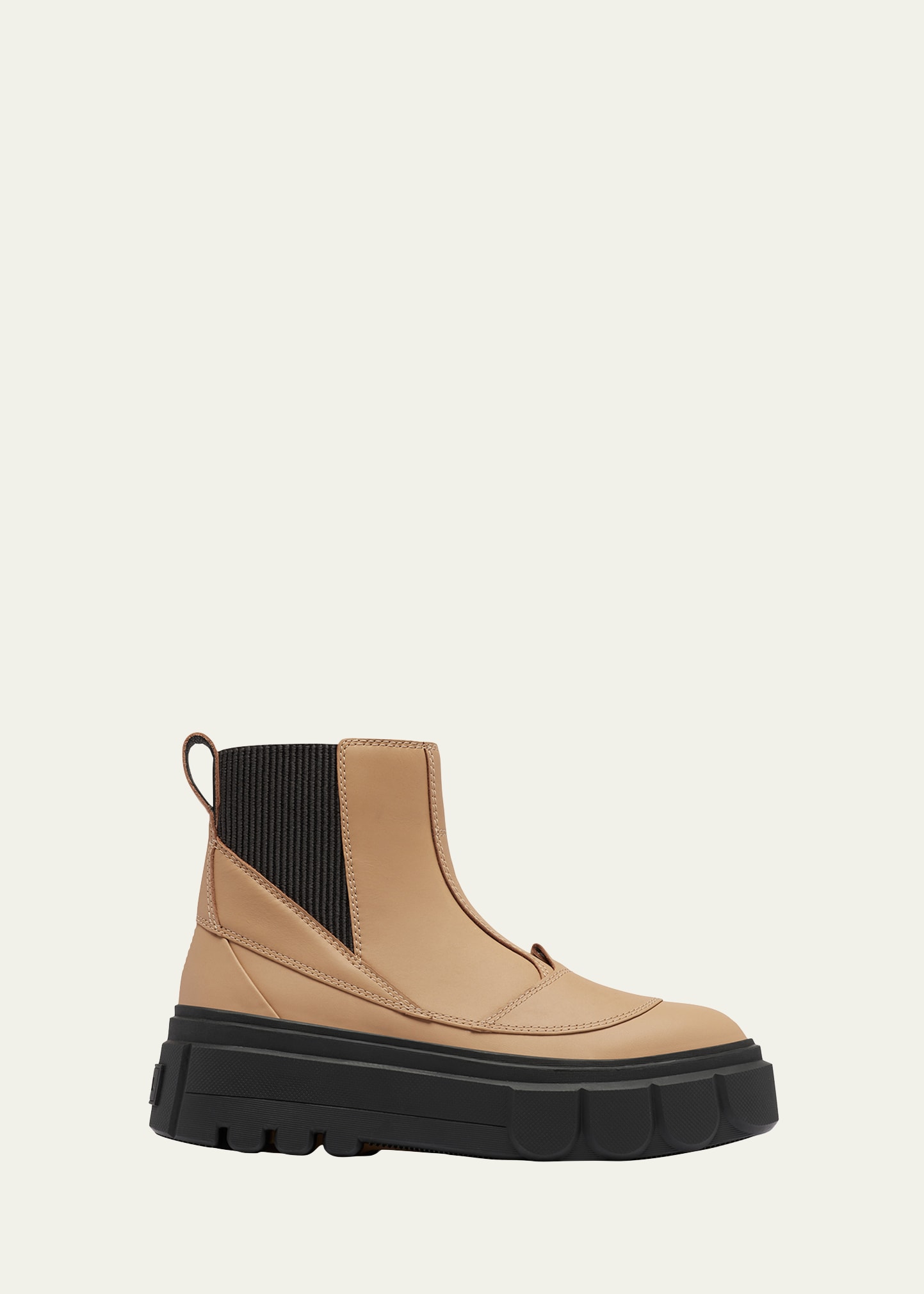 SOREL CARIBOU LEATHER WINTER CHELSEA BOOTIES 
