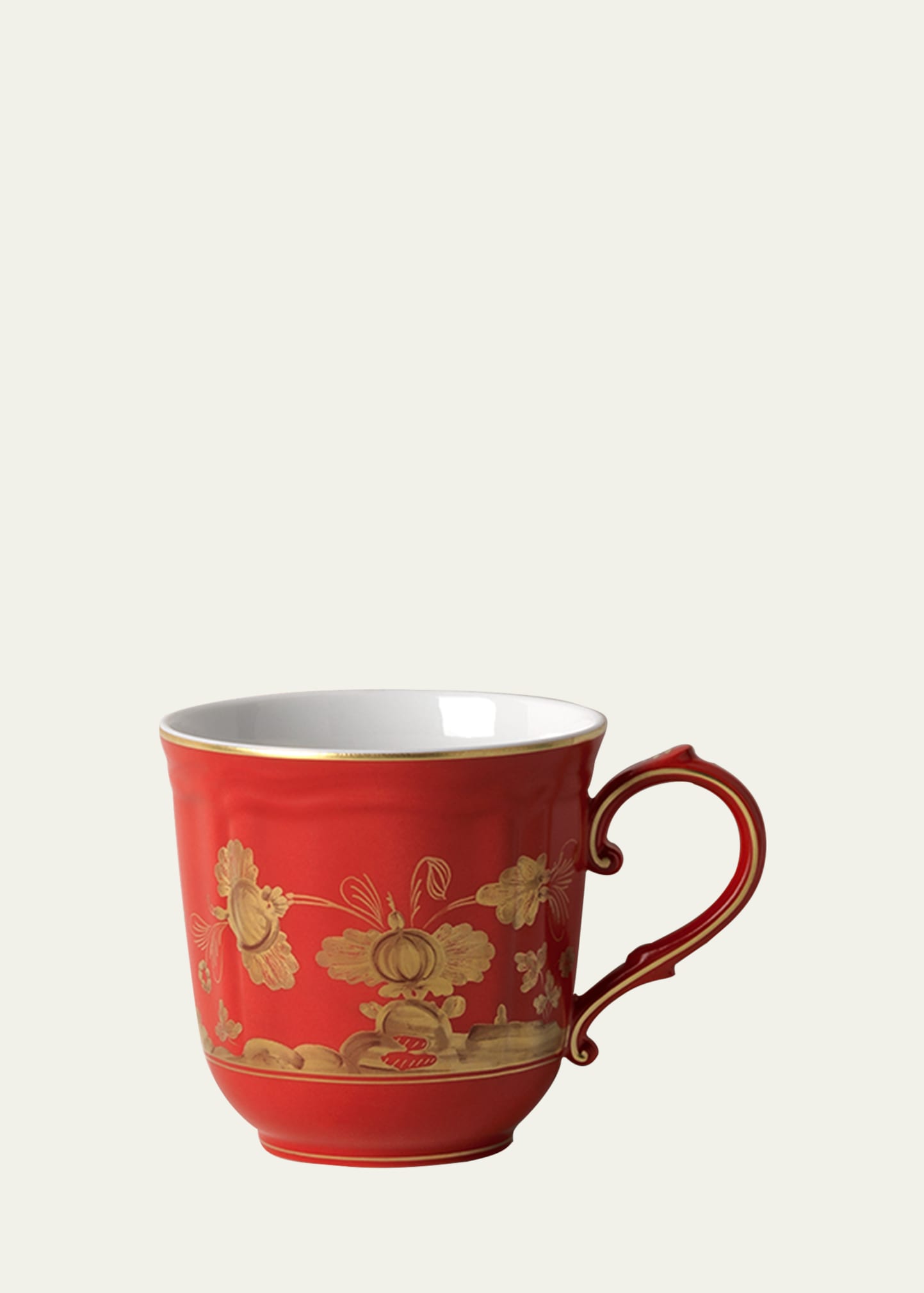 Ginori 1735 Oriente Italiano Gold Mug, Rubrum In Red