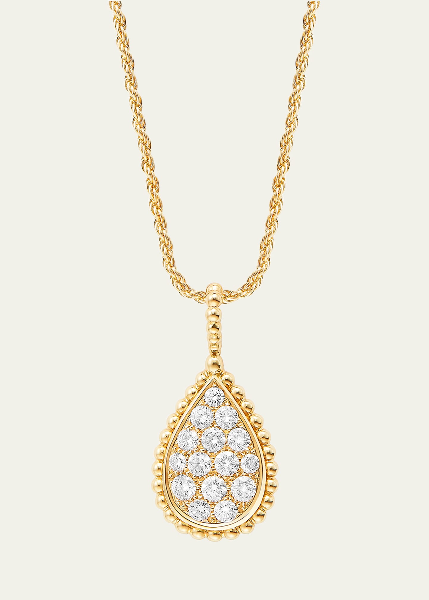 Serpent Boheme Medium Motif Diamond Pendant Necklace