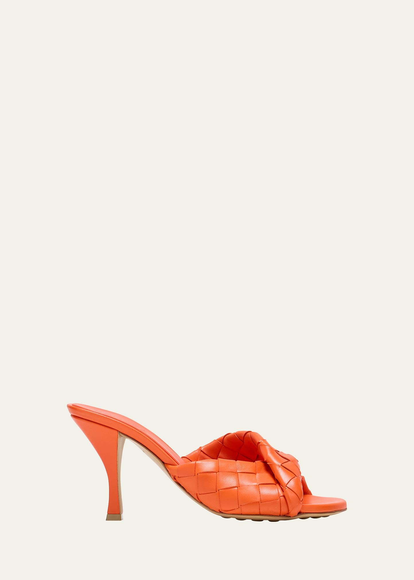 Shop Bottega Veneta Blink Mules In New Orange