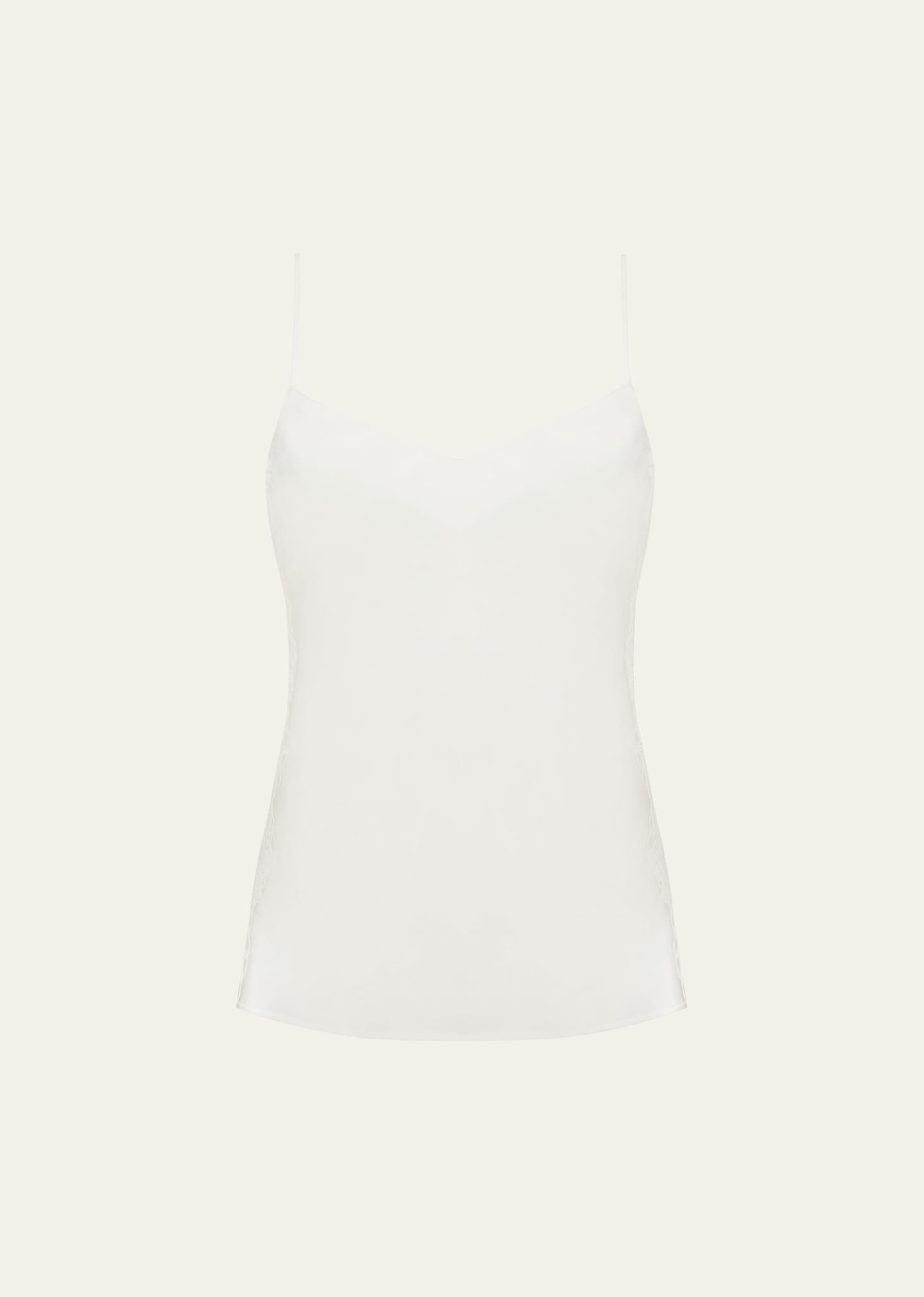 Lise Charmel Princesse Iris Lace-trim Cami Pajama Top In En/ecru Nacre