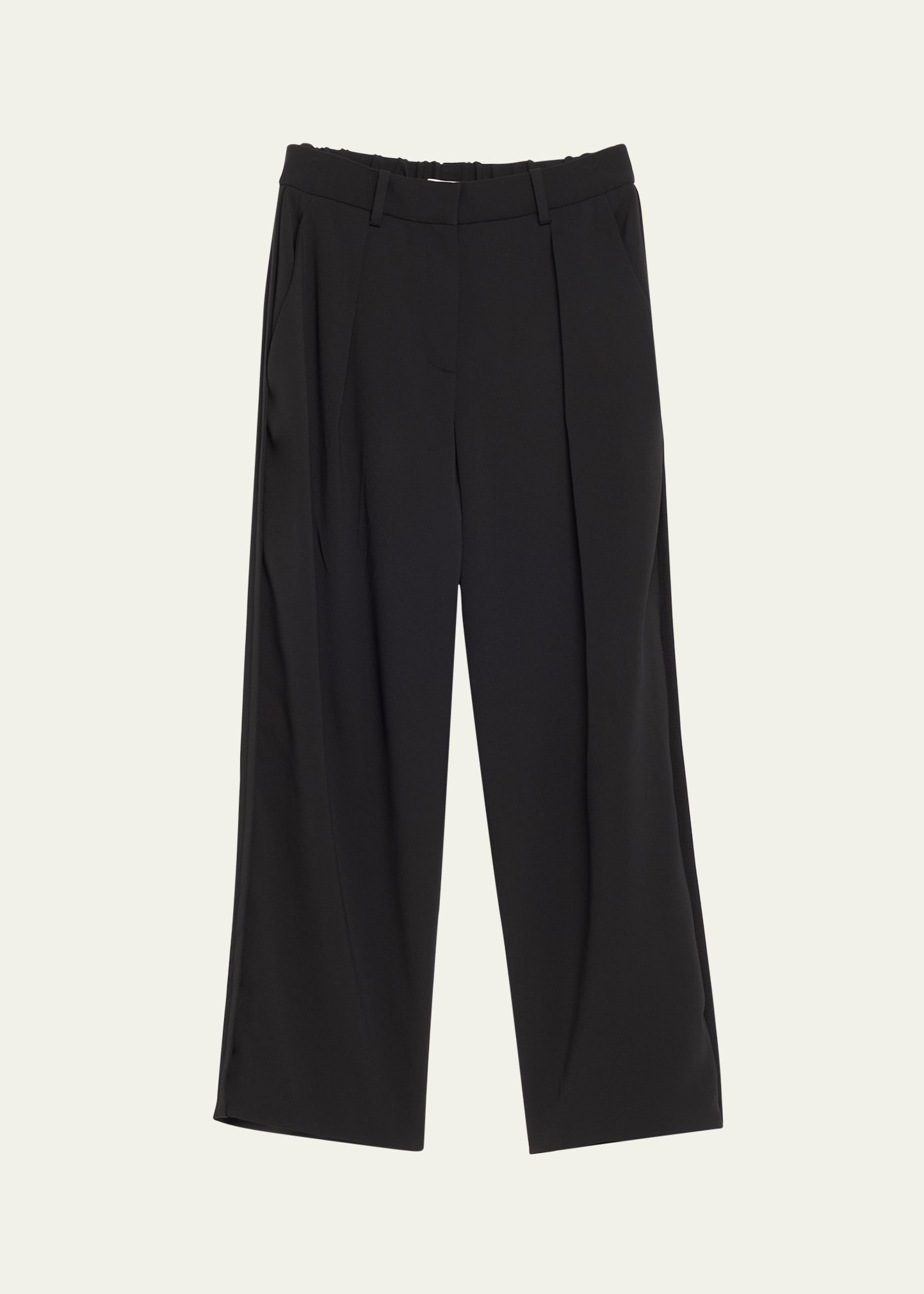 Shop Jason Wu Collection Cropped Crepe Carrot Pants In Black