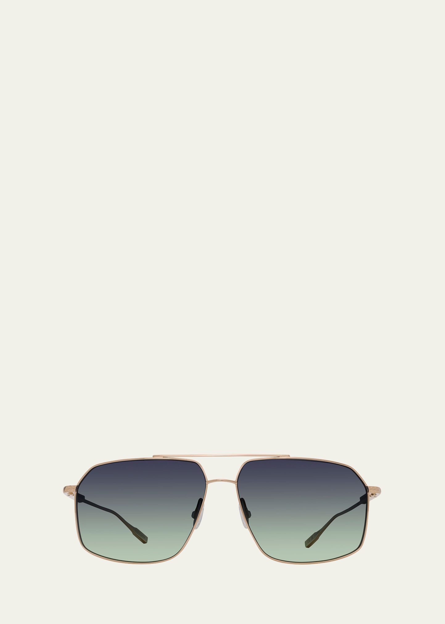 Men's Renzo Polarized Titanium Rectangle Sunglasses