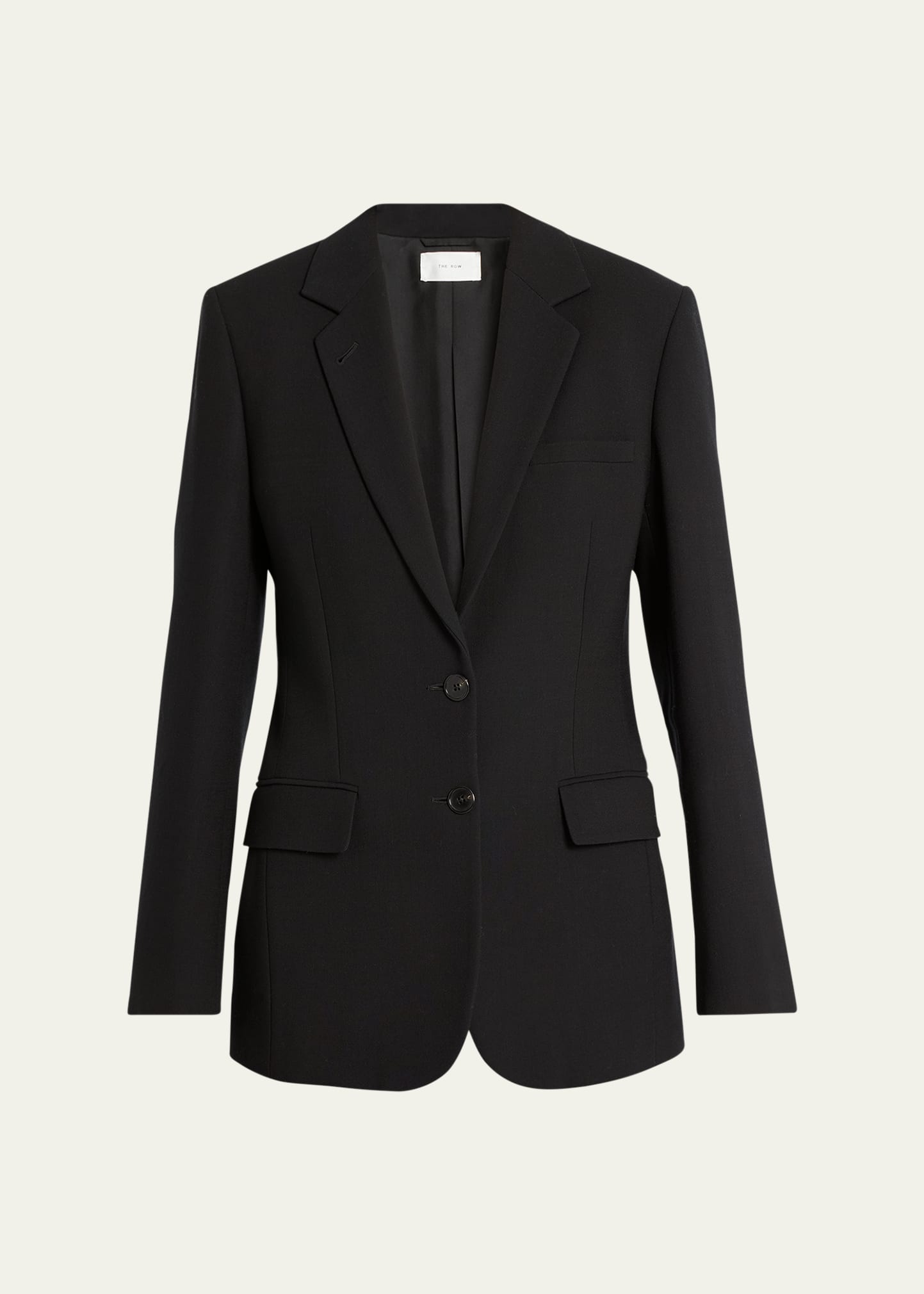 The Row Linda Single-breasted Jacket In Black
