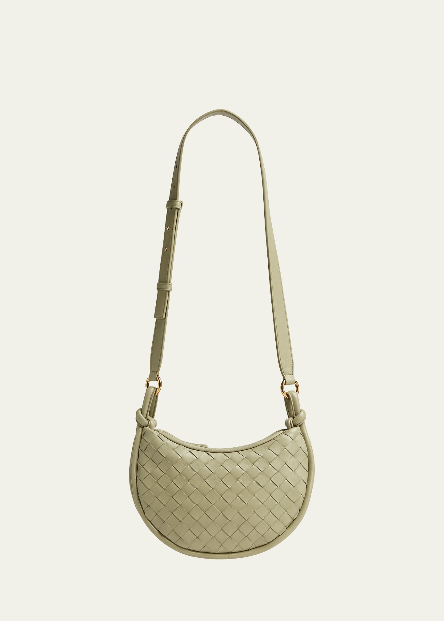Bottega Veneta Gemelli Multipocket Leather Shoulder Bag In Travertine-muse