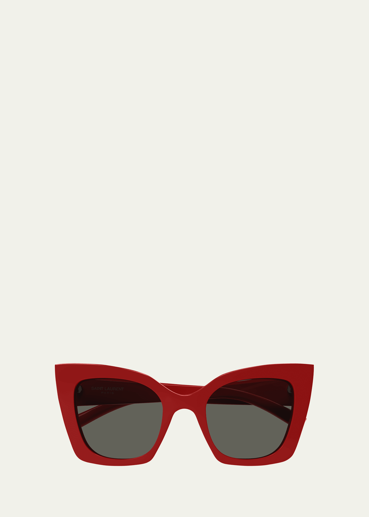 Saint Laurent Sl 552 Fashion Show Bio Nylon Cat-eye Sunglasses In Red