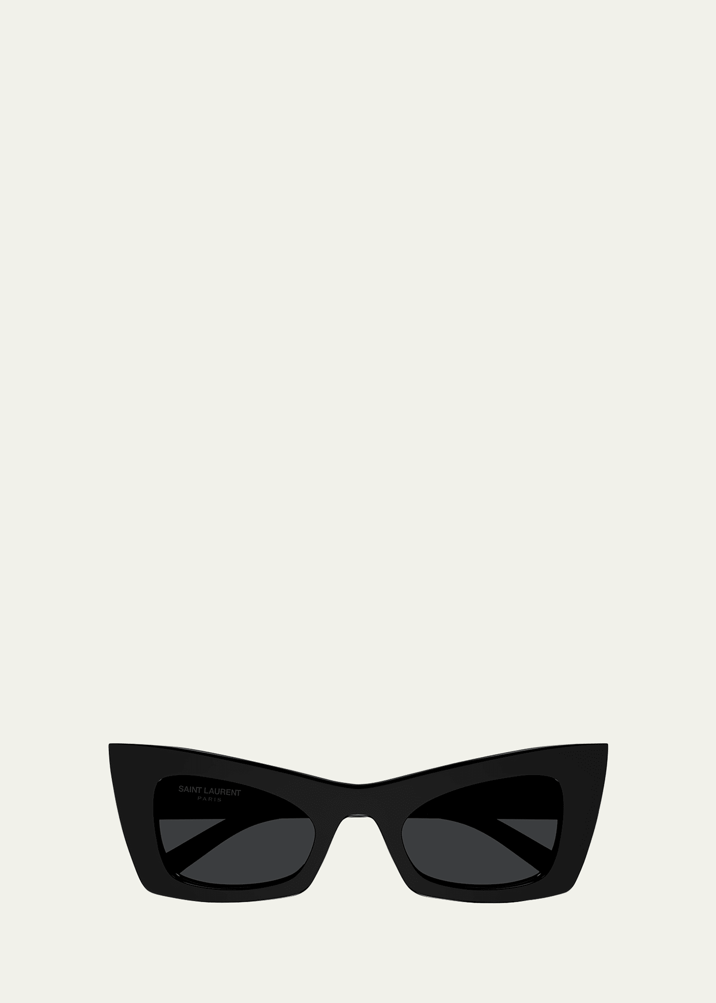 Saint Laurent Sl 702 Fashion Show Plastic Cat-eye Sunglasses In Black