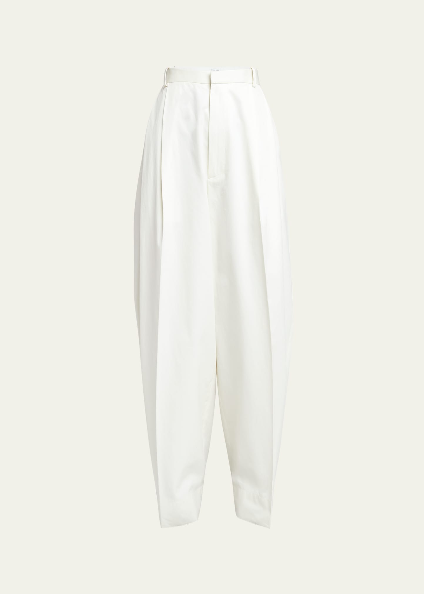 Bottega Veneta Loose-fitting Trousers In Milk White