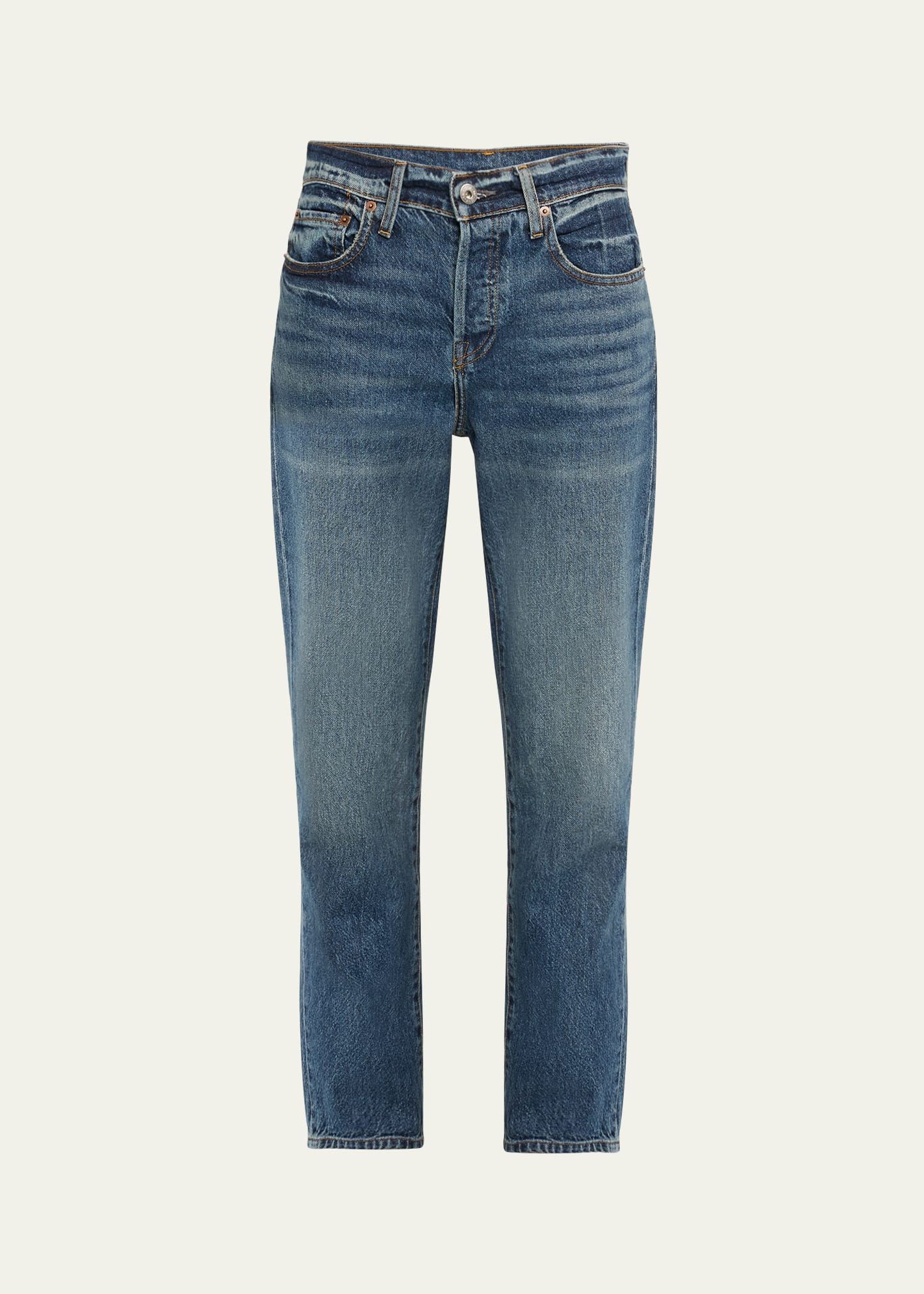 Nori 5-Pocket Slouchy Straight-Leg Denim Jeans