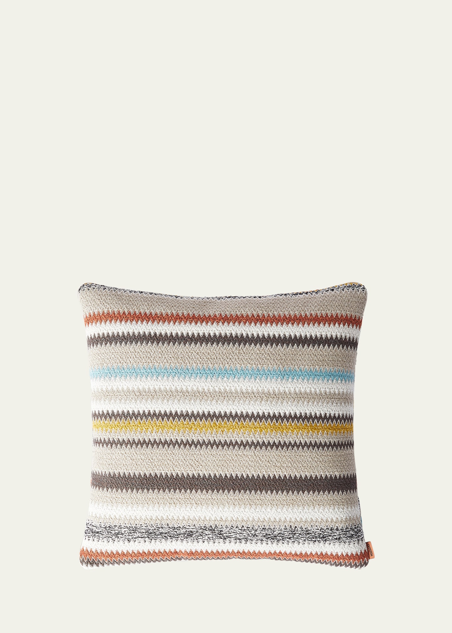 Missoni Blurred Cushion, 16" Square In Taupe Multicolor