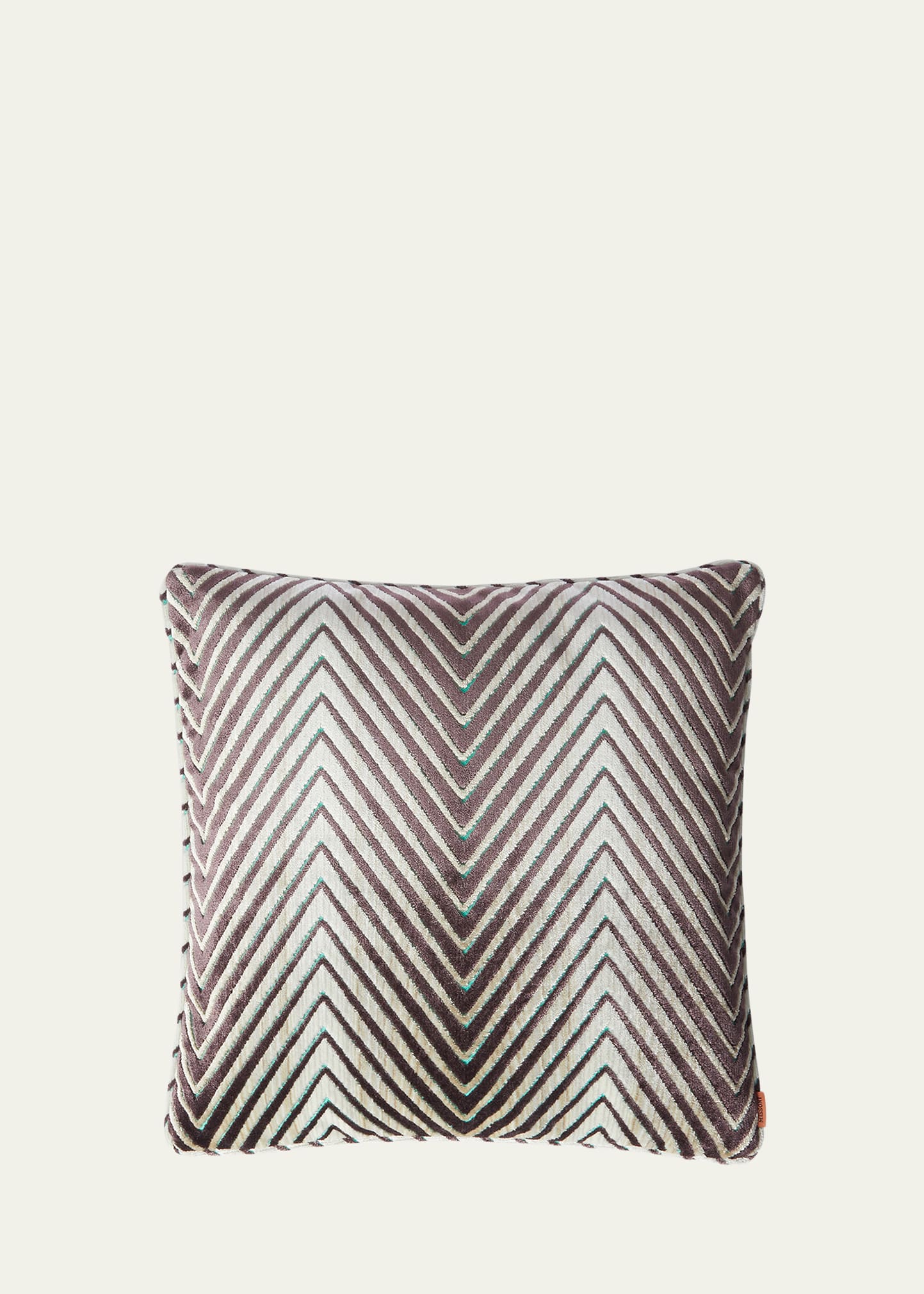 Missoni Ziggy Cushion, 16" Square In Violet Multicolor