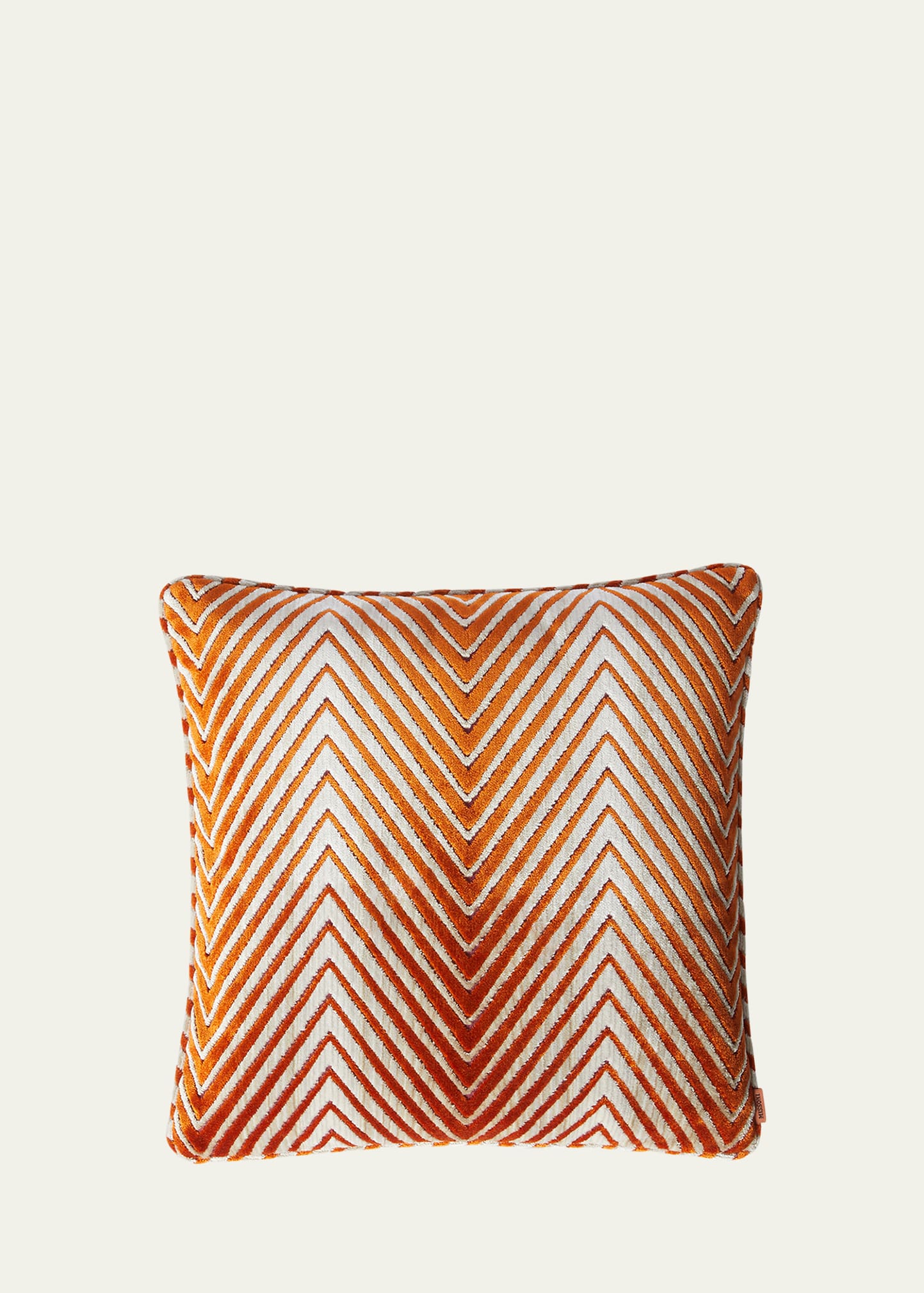 Missoni Kissen Ziggy 40x40 Cm Aus Viskosemischgewebe Mit Zickzacklinien In Orange Multicolor