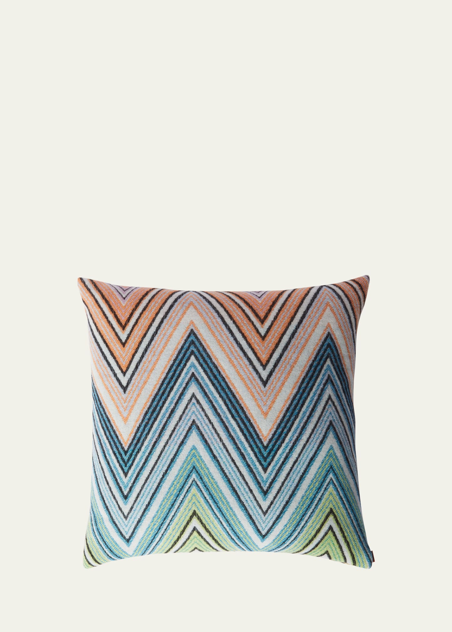 Missoni Plum Chevron Decorative Cushion In Green Multicolor