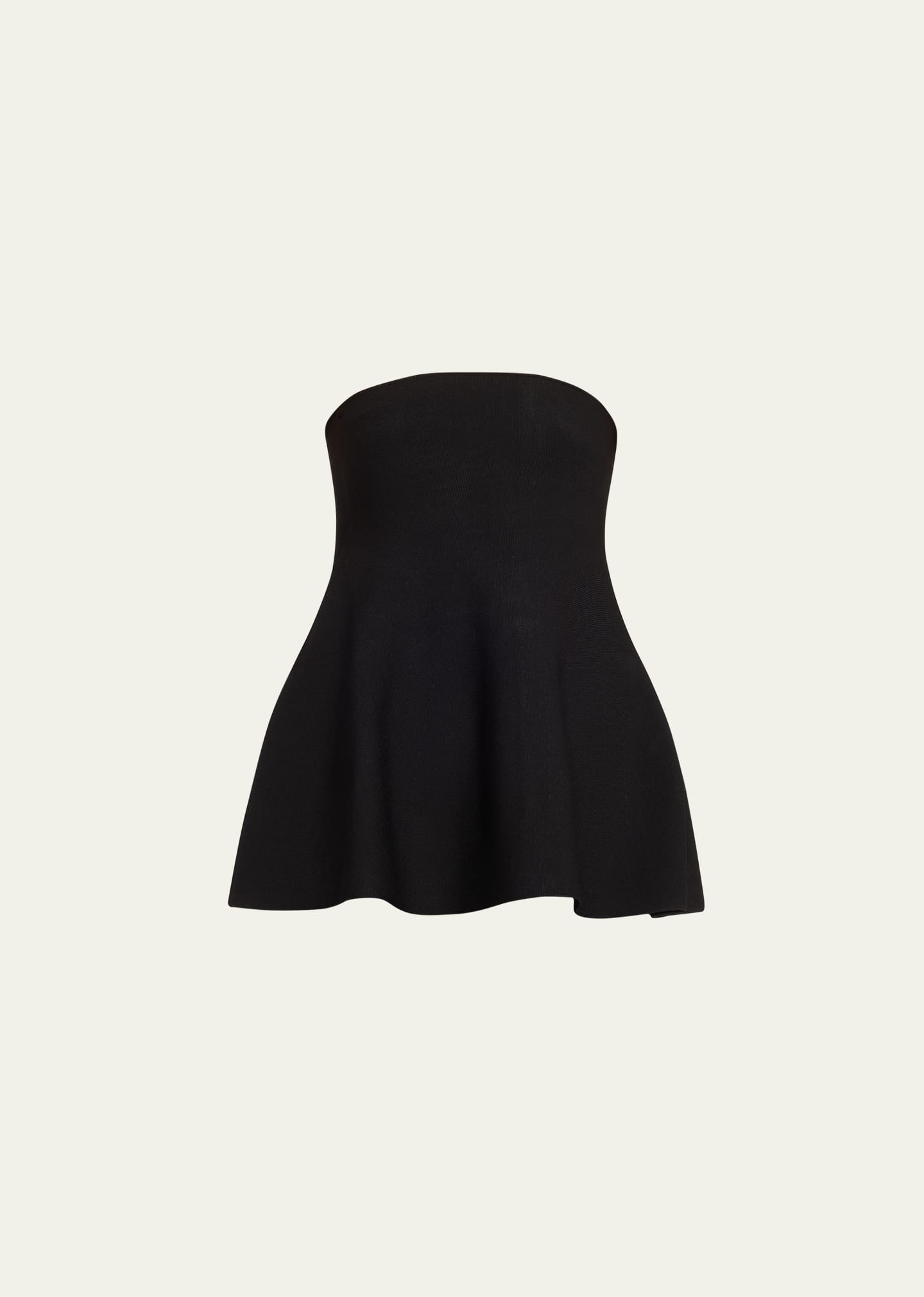Simkhai Ioanna Strapless Peplum Top In Black