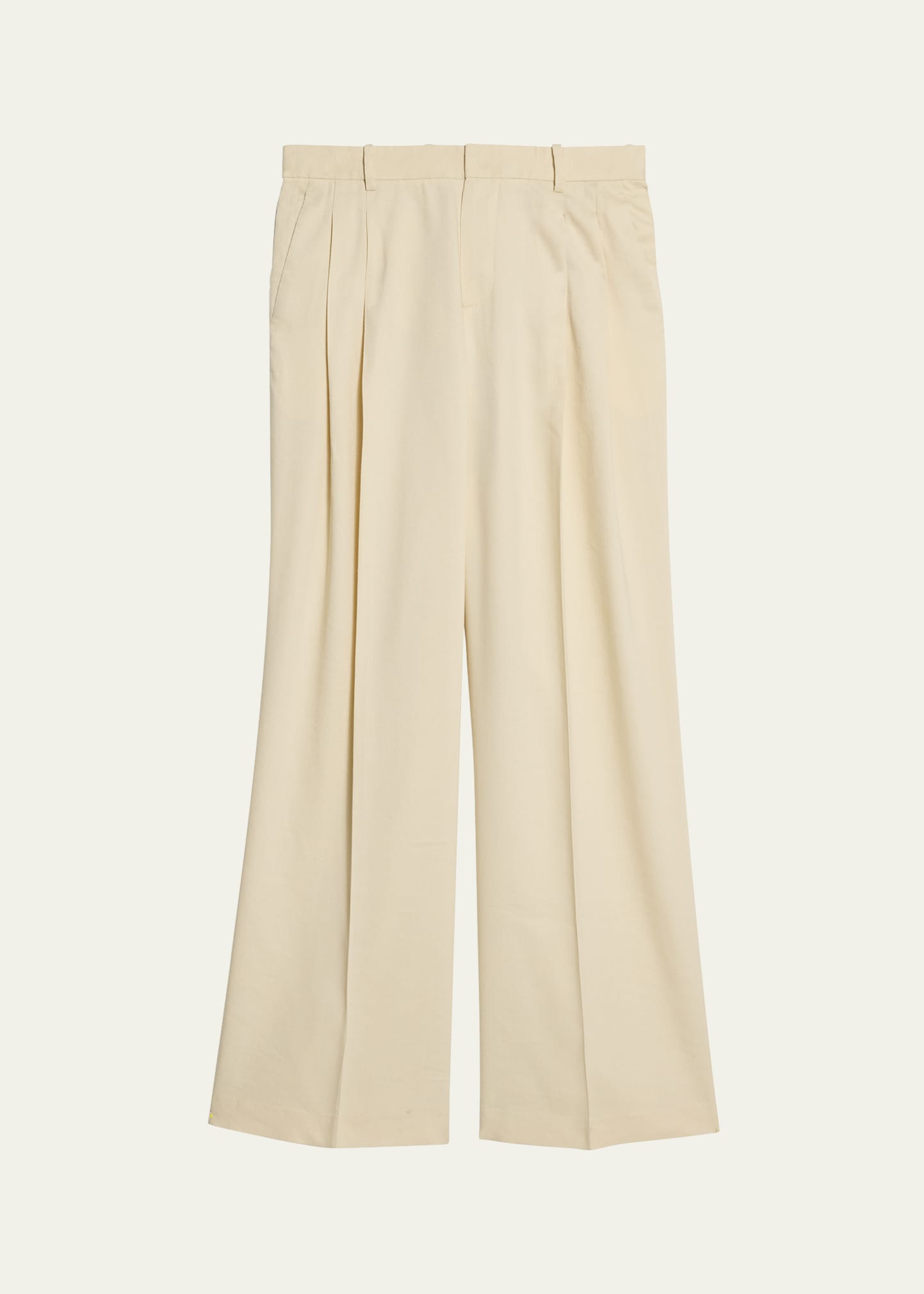 Shop Helmut Lang Men's Double-pleated Pants In Summer Sand