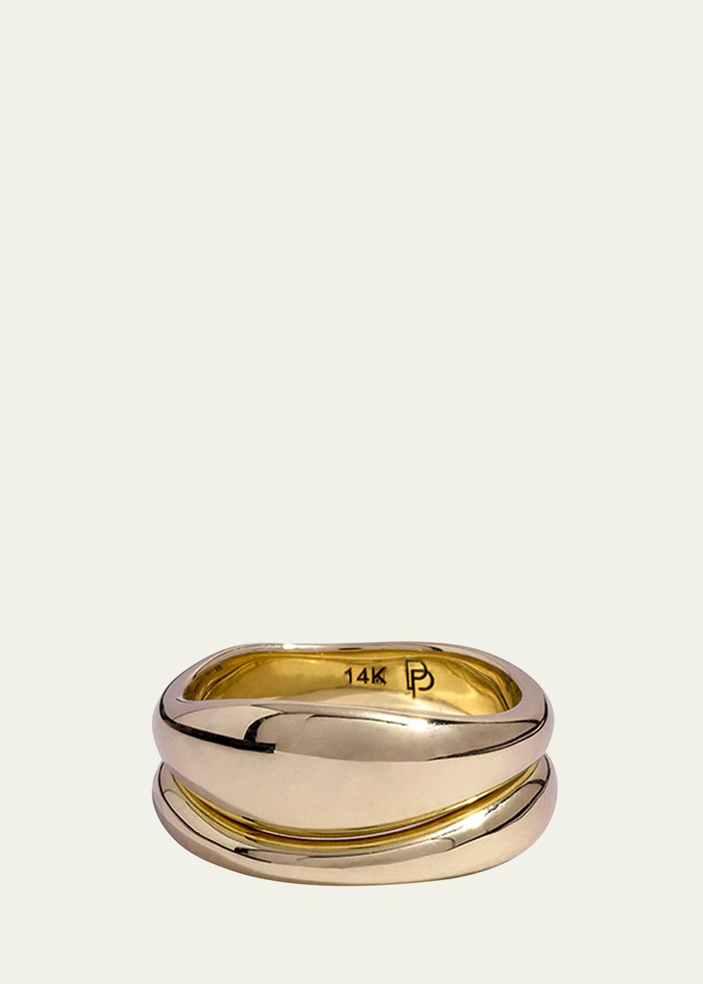 14K Yellow Gold Clarified & Intensified Ring