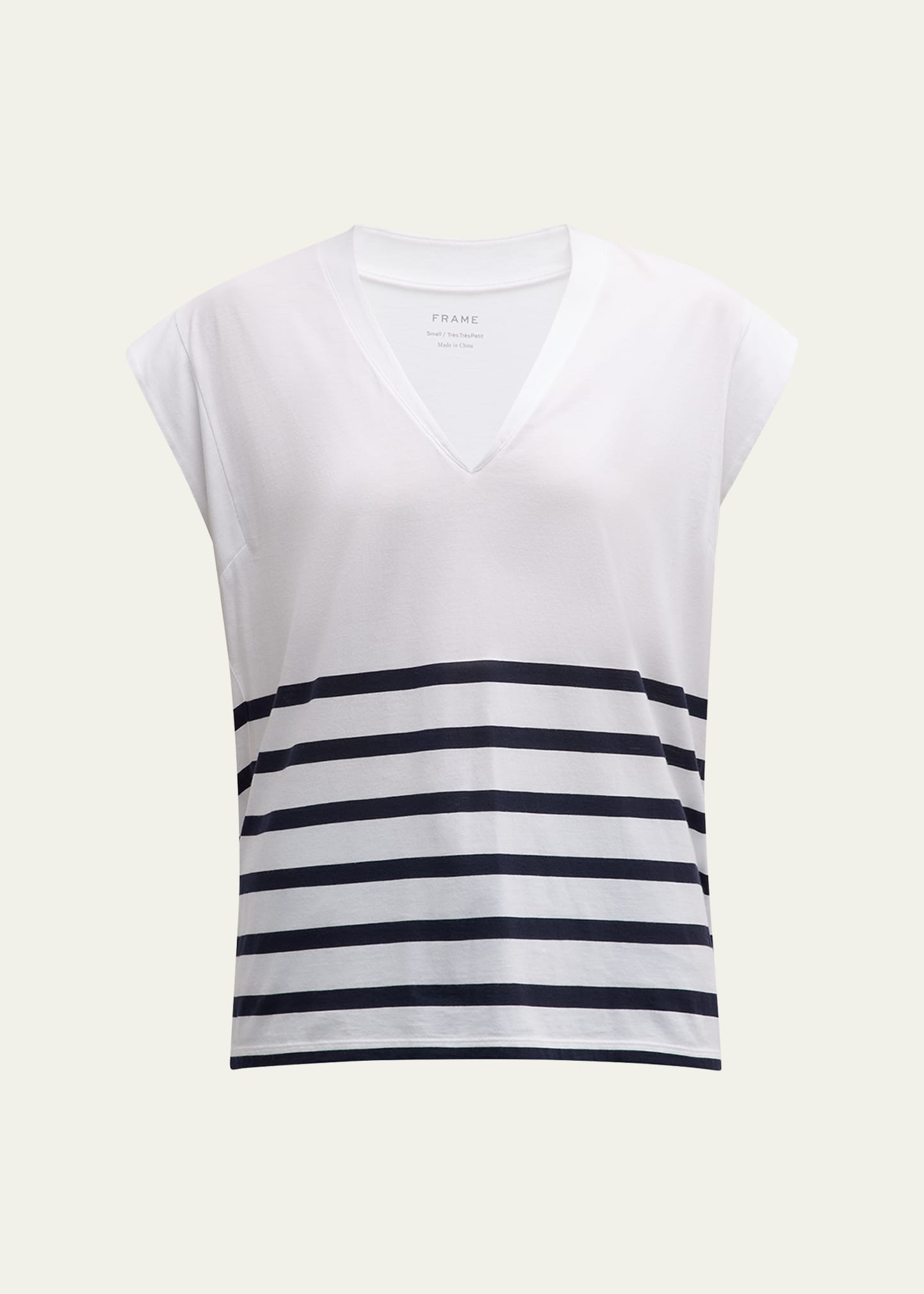 FRAME LE MID RISE V-NECK TEE 