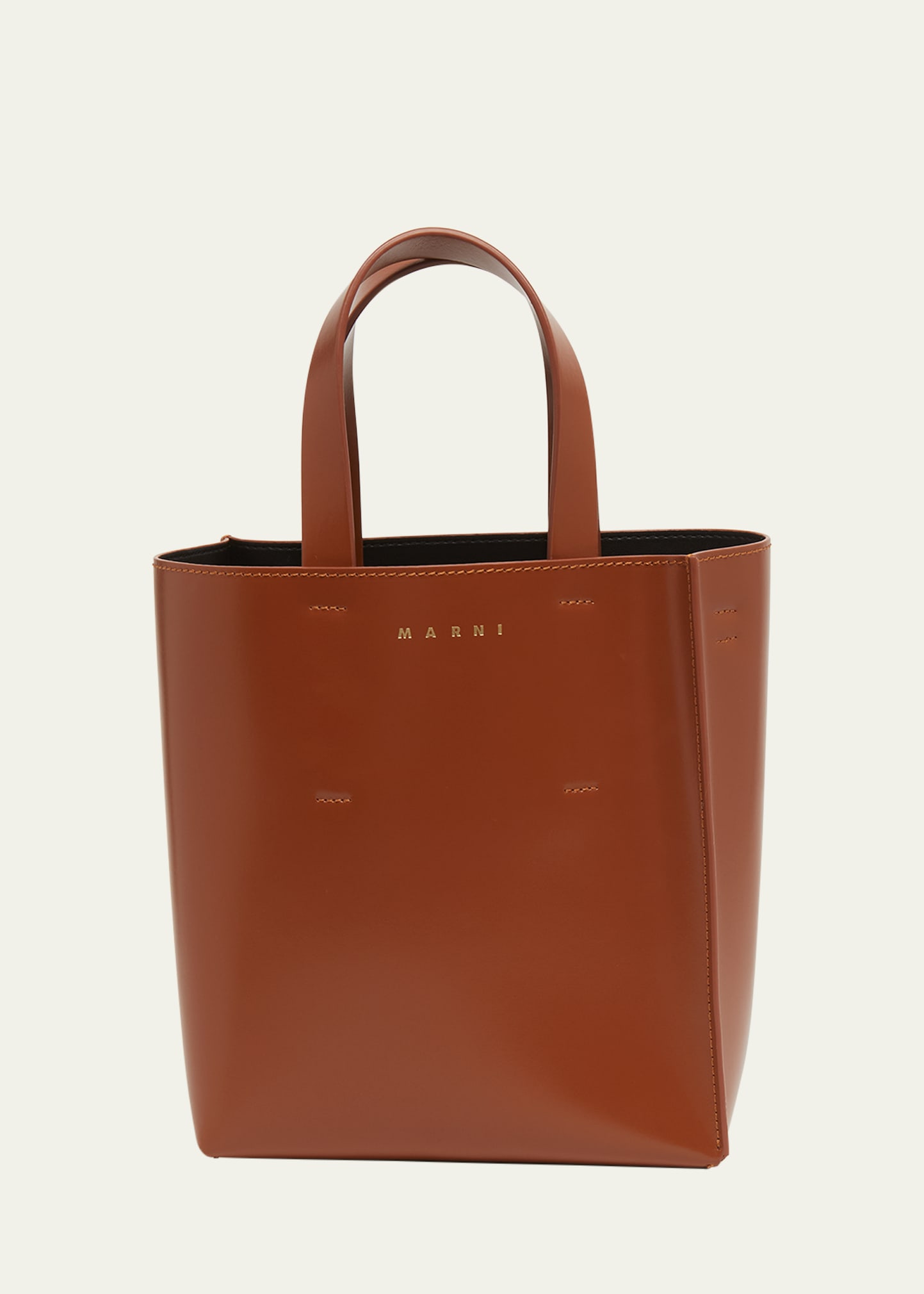 Museo Rigid North-South Leather Tote Bag