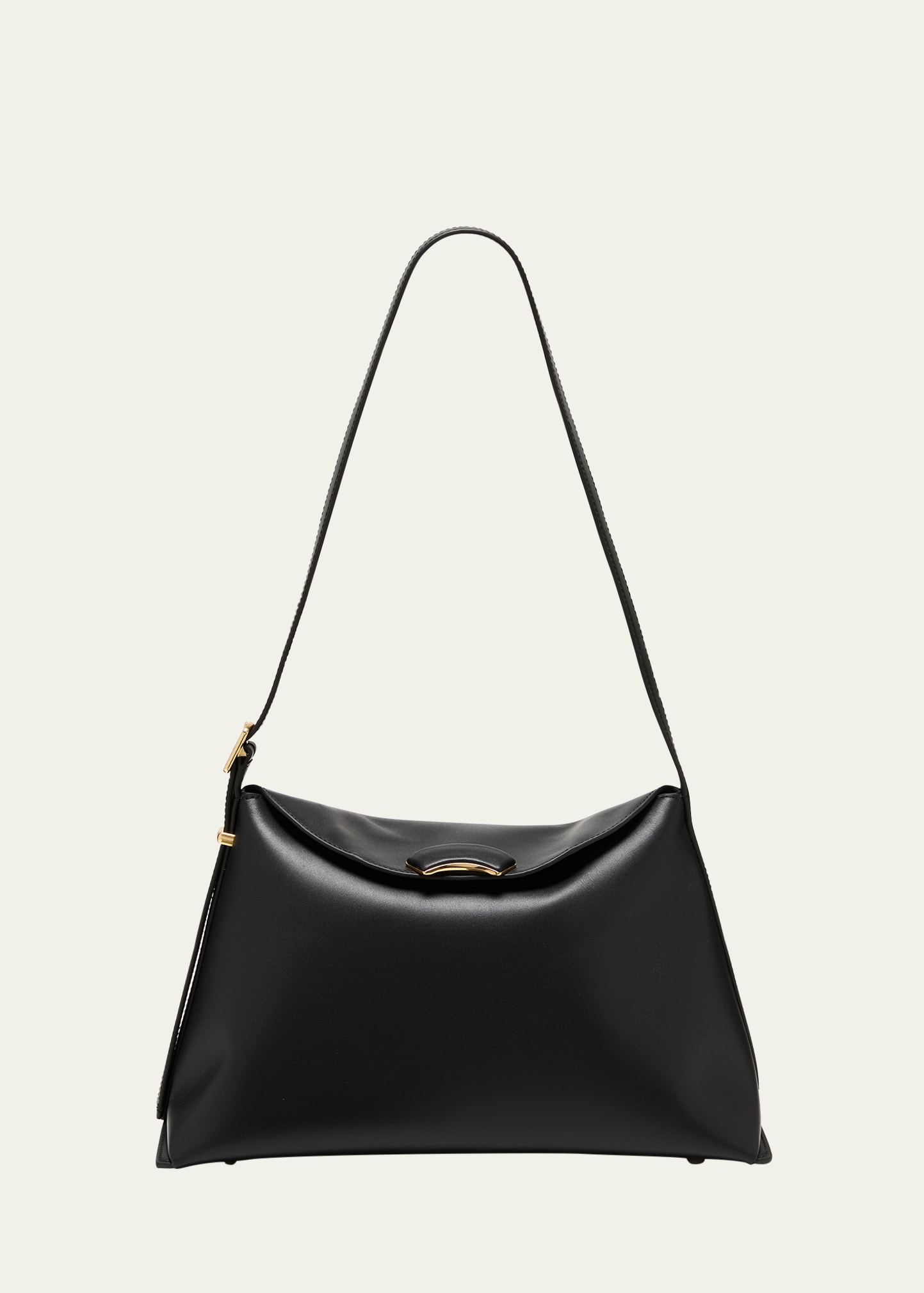 3.1 Phillip Lim Id Flap Leather Shoulder Bag In Black